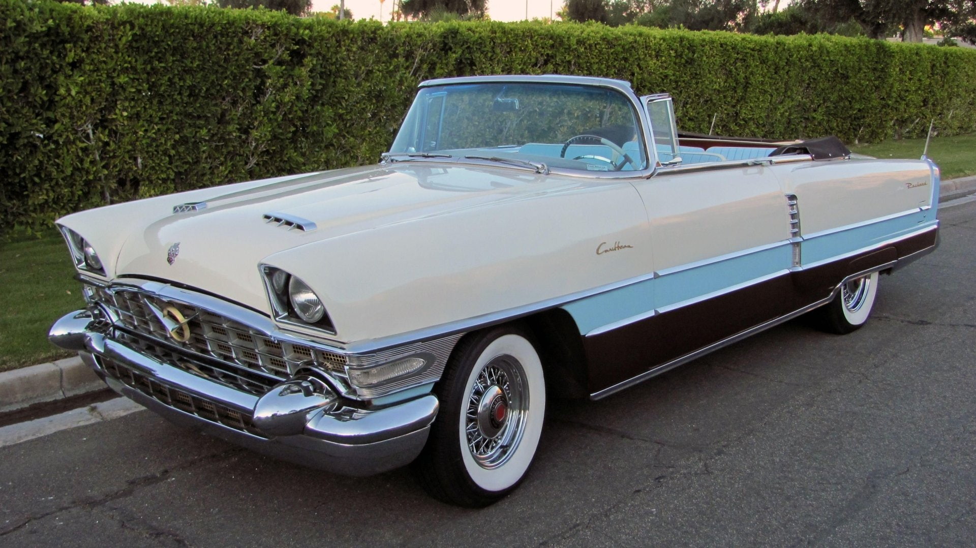 Old Car, 1080P, Packard Caribbean, White Car, Luxury Car, Packard, Packard Caribbean Convertible, Vintage Car, HD Wallpaper
