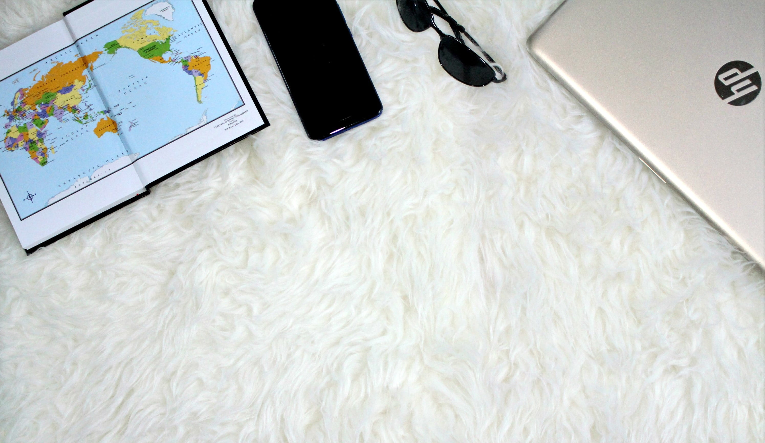 still life, no people, cell phone, map, table, mobile, sunglasses, 2K, mobile phone, technology, hp, connection, office, laptop, portable information device, HD Wallpaper