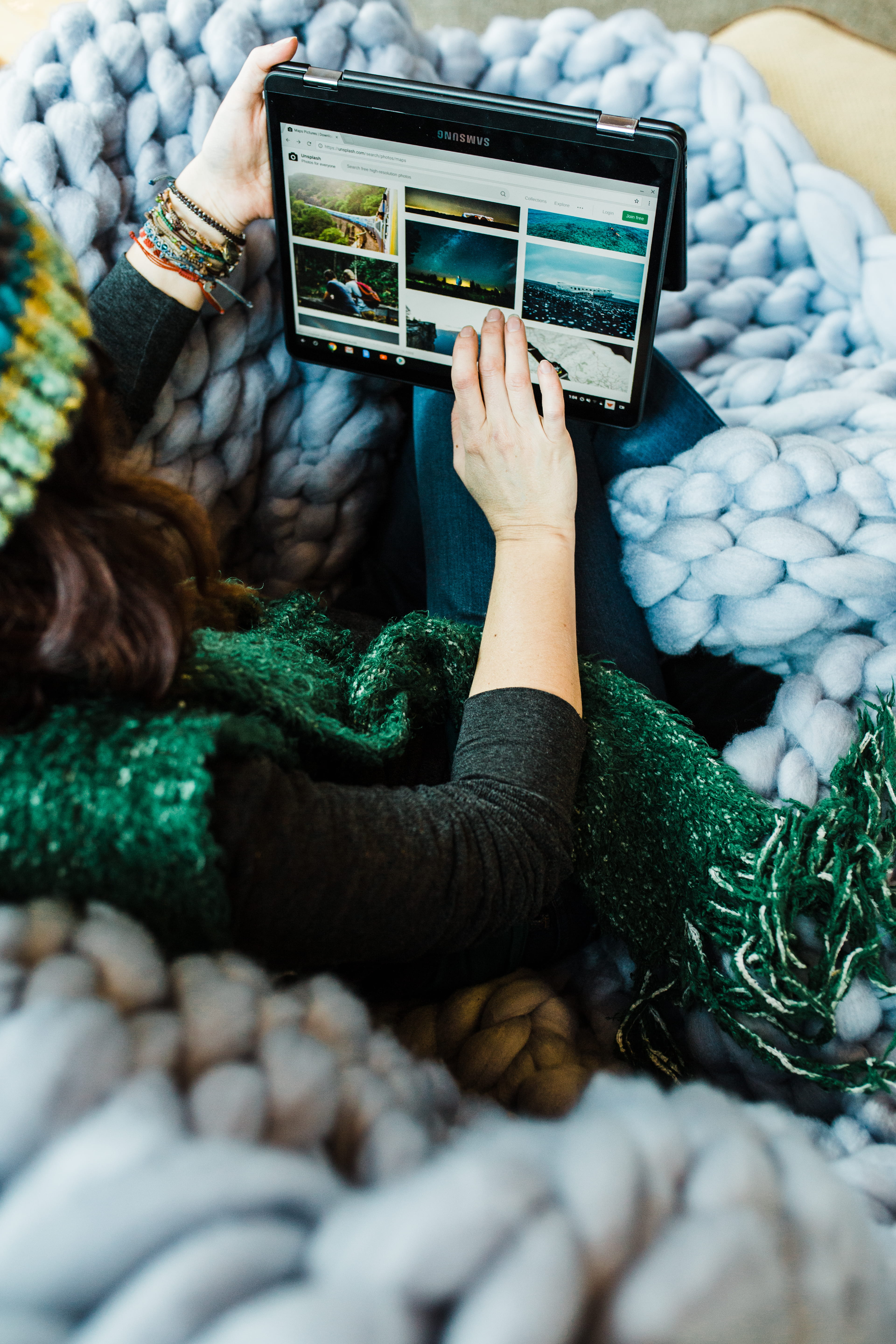 art and craft, computer, indoors, tablet, leisure activity, 5K, relax, warm clothing, cozy, lifestyles, hand, google chromebooks, communication, human body part, Phone HD Wallpaper