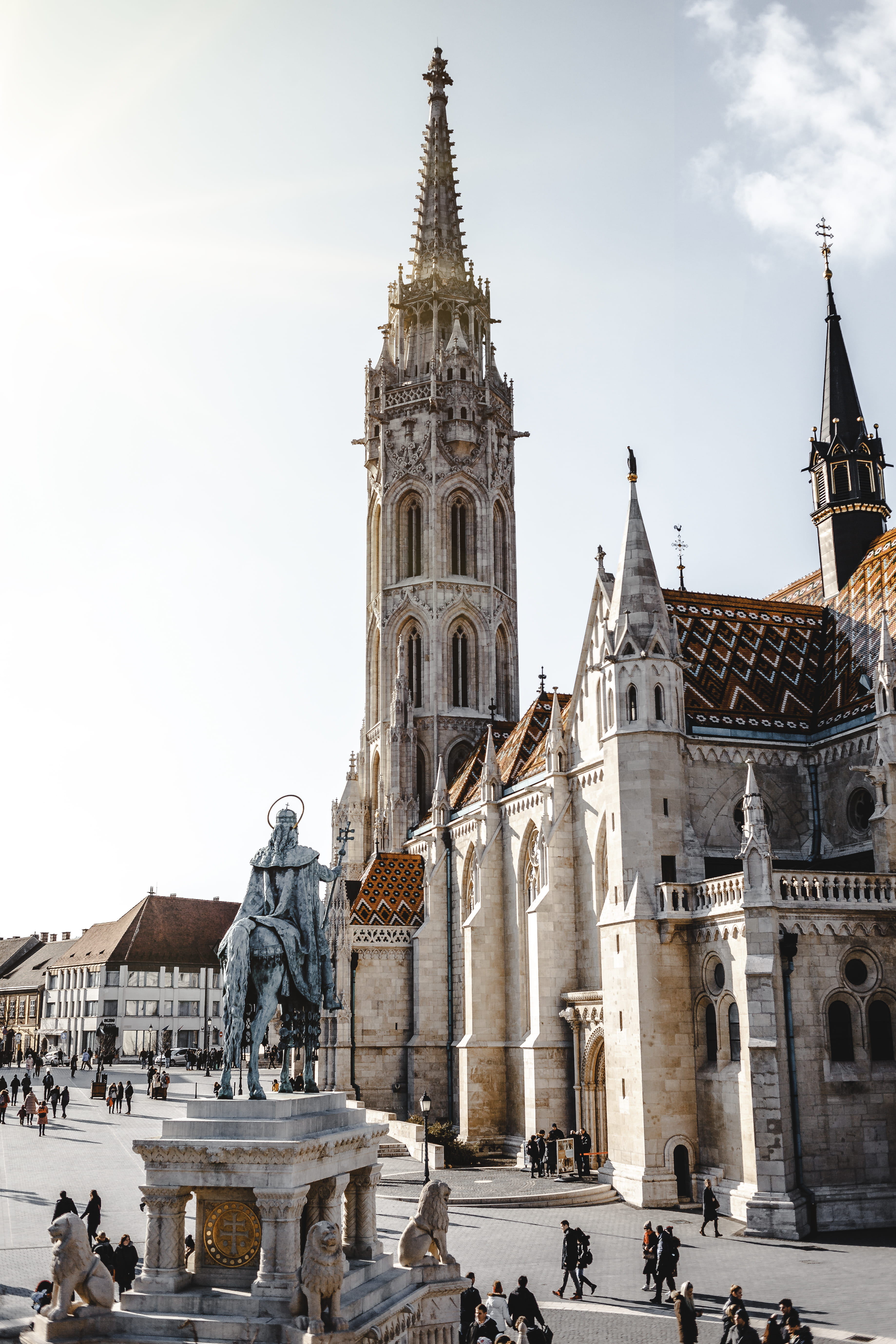 view, cathedral, the past, near, building, spirituality, brick, place of worship, travel destinations, sky, belief, spire, building exterior, representation, Phone HD Wallpaper