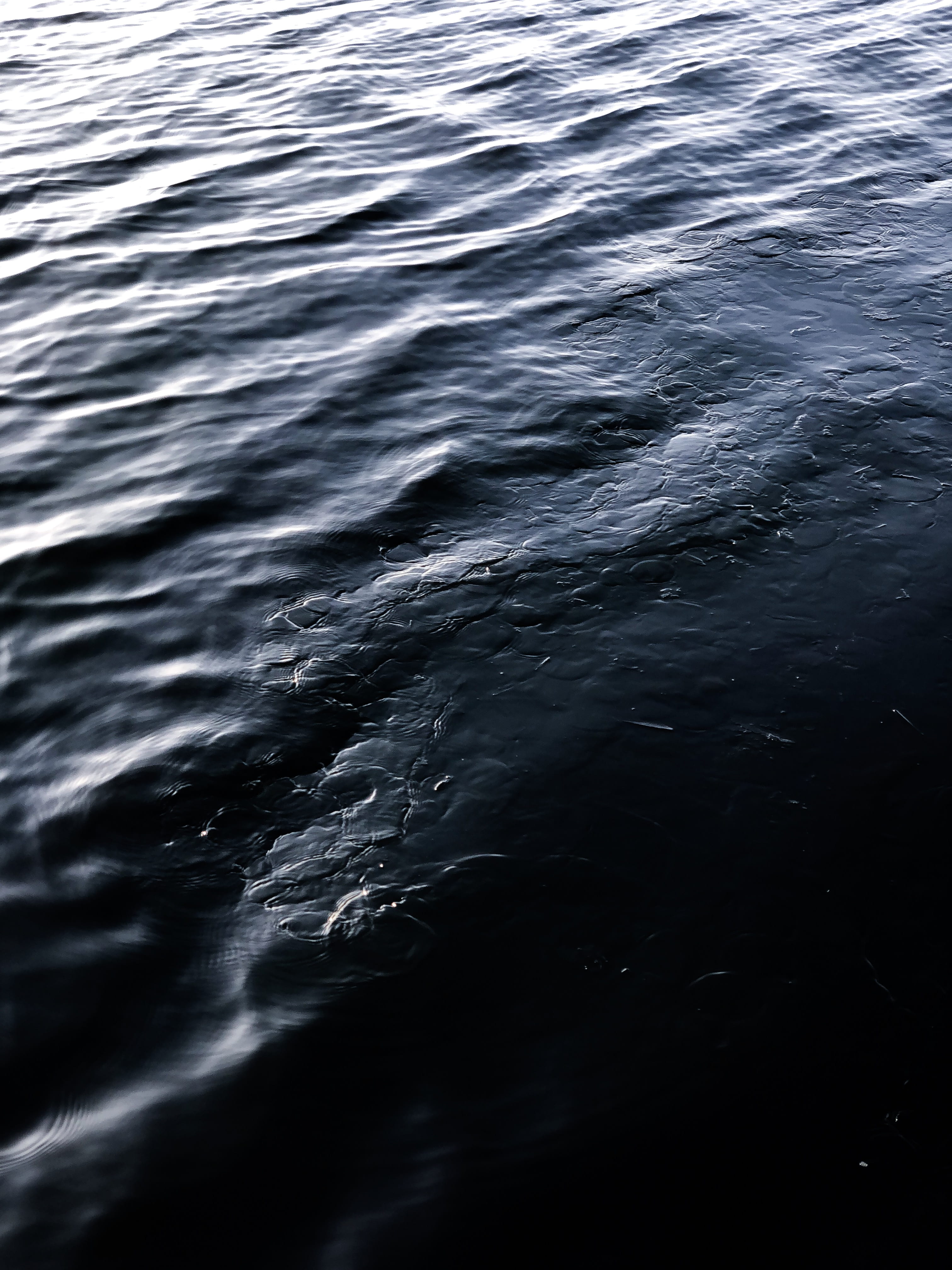 day, sea, body, dark, nature, high angle view, wave pattern, ocean, clear, 4K, iphonex, motion, full frame, no people, flowing water, abstract, wave, water, Phone HD Wallpaper