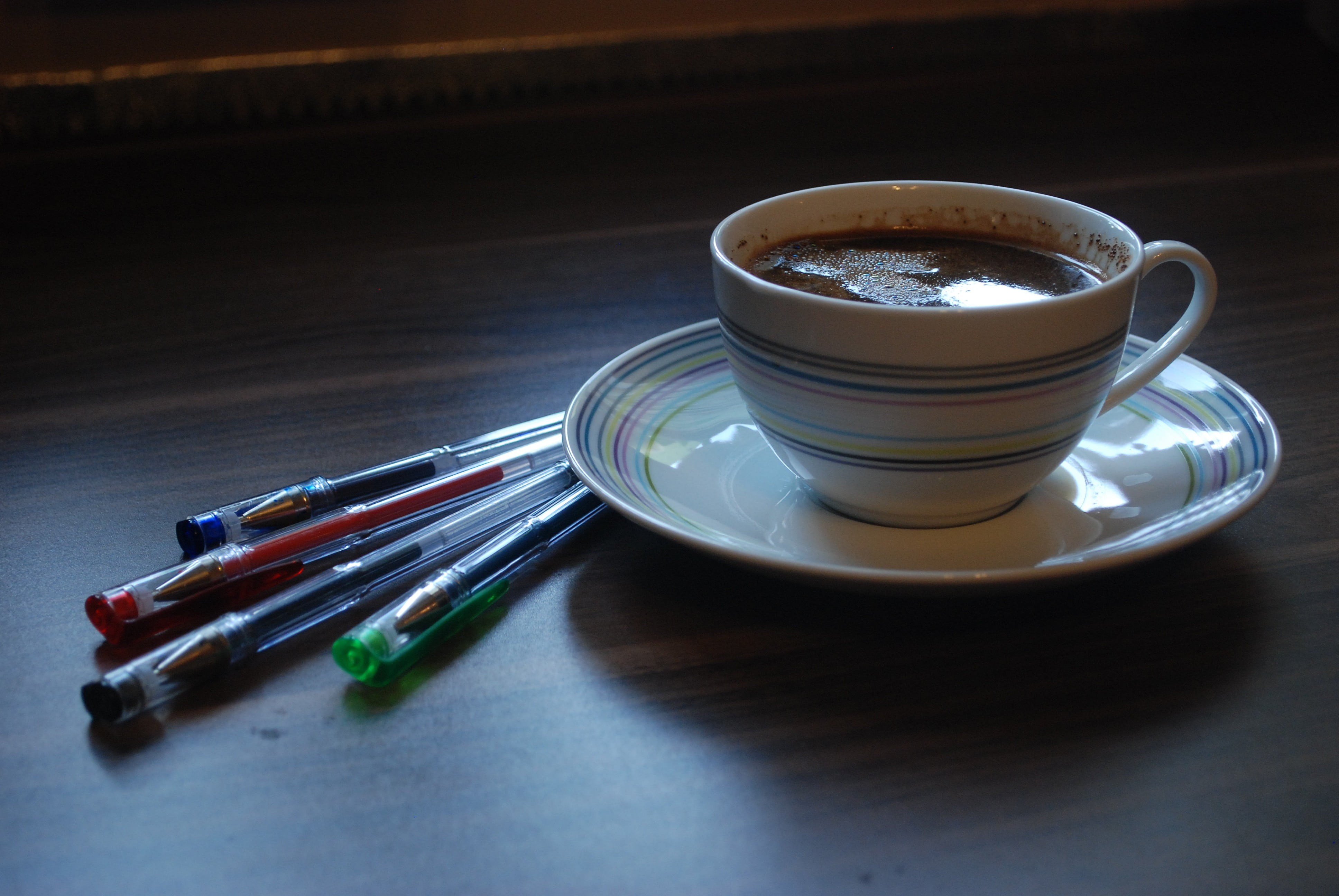 crockery, no people, tea cup, table, drink, refreshment, work desk, food and drink, hot drink, office supplies, indoors, eating utensil, kitchen utensil, HD Wallpaper