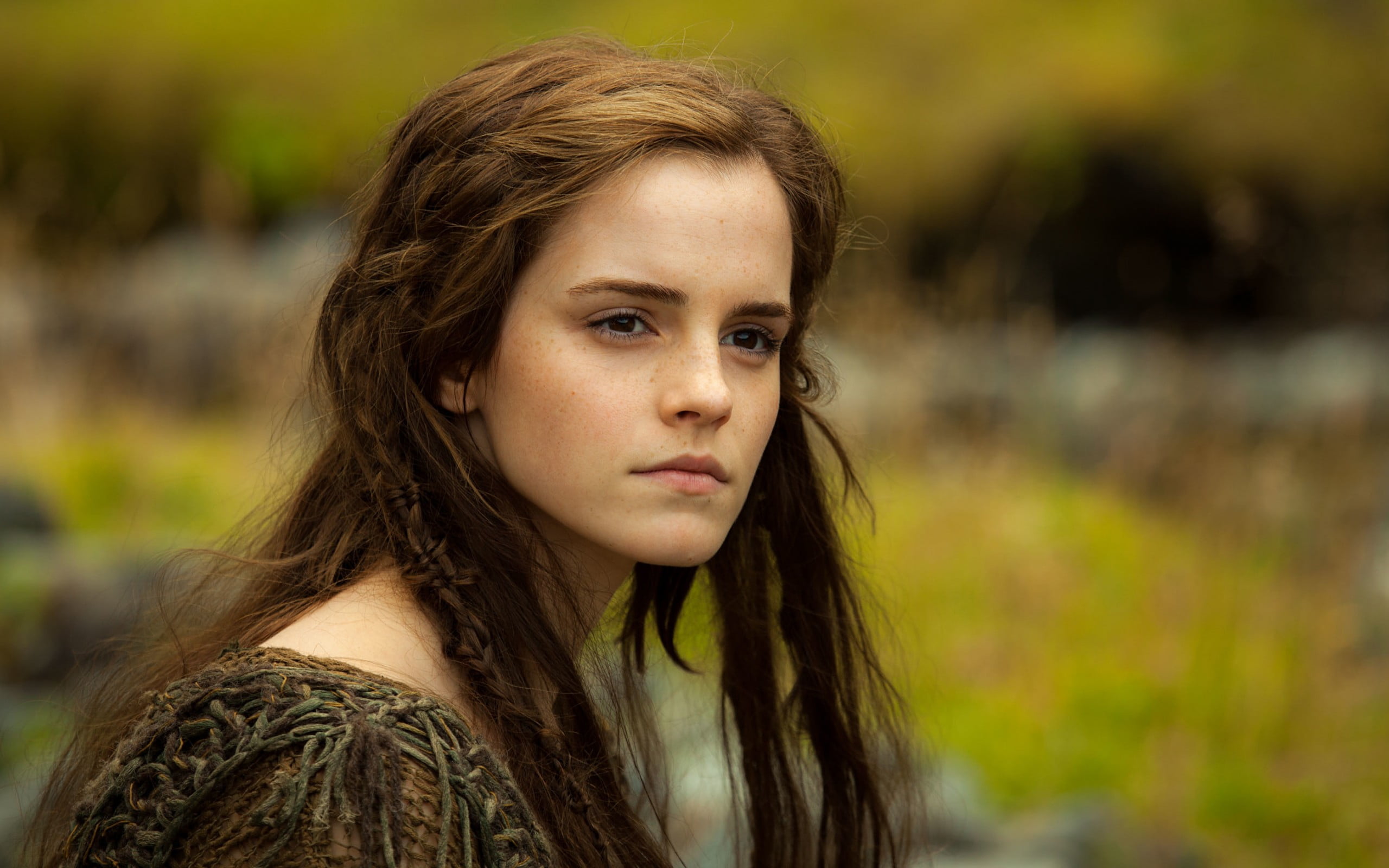 2K, looking away, adolescence, women, adult, brown, hairstyle, s, beauty, emma, neck, Hollywood Movies, hollywood, focus on foreground, watson, sadness, HD Wallpaper