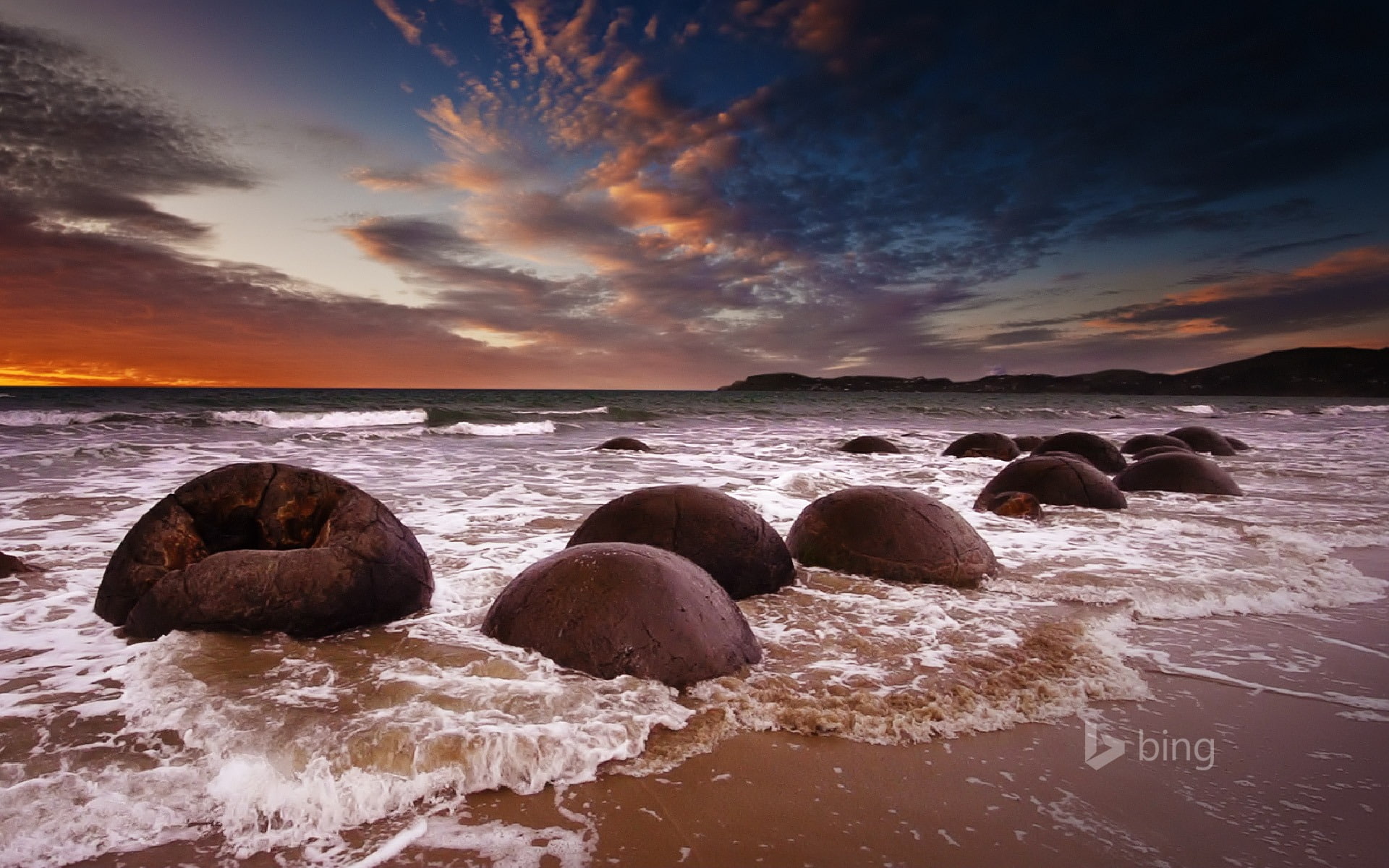 1080P, rock, no people, tidal, water, sea, tranquil scene, horizon over water, rocks, land, nature, beach, tranquility, stones, rock - object, bing, scenics - nature, HD Wallpaper