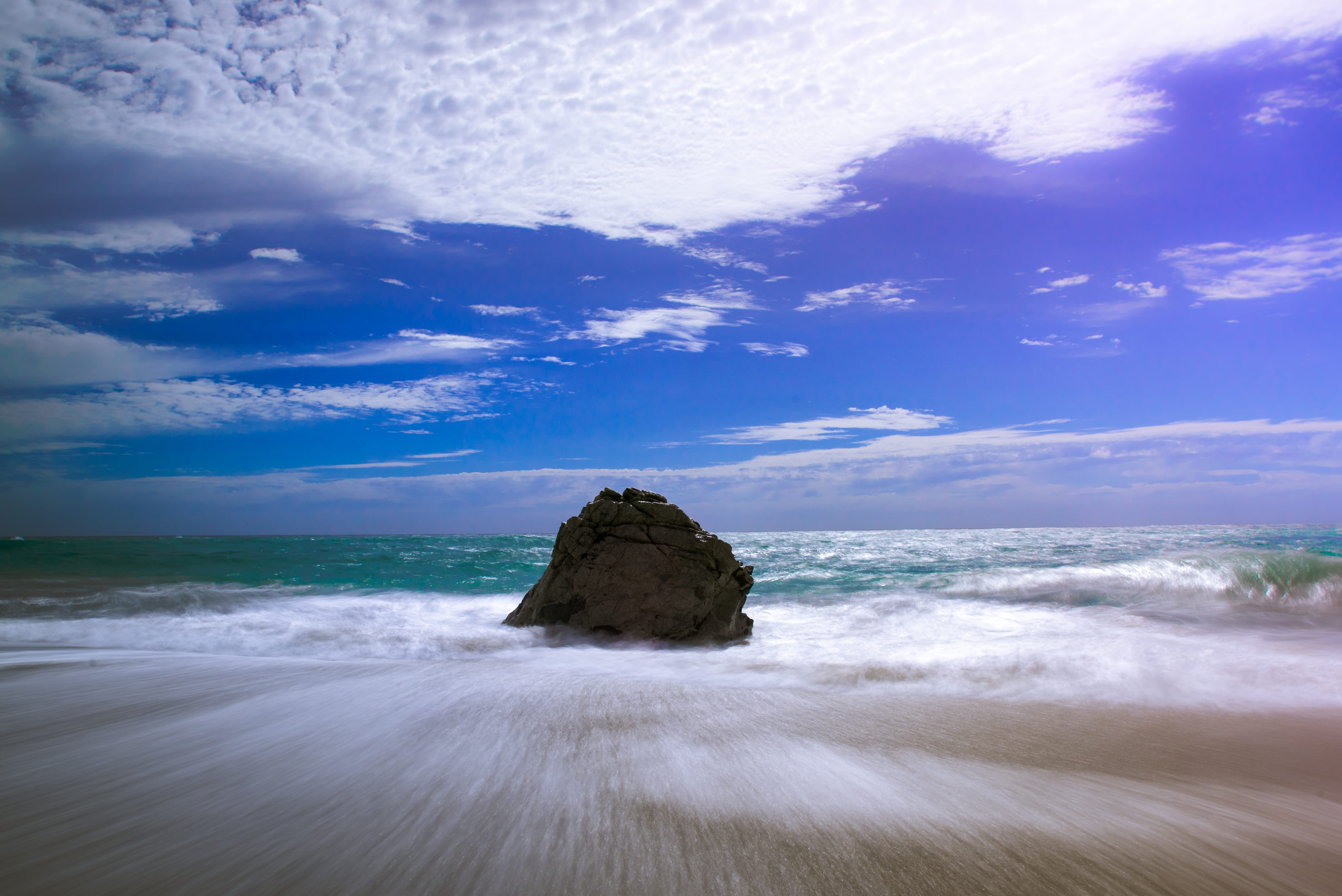 beach, sport, surfing, photograph, seashore, cloudy, beauty in nature, nature, land, sky, scenics - nature, rock - object, gray, horizon over water, waves, HD Wallpaper