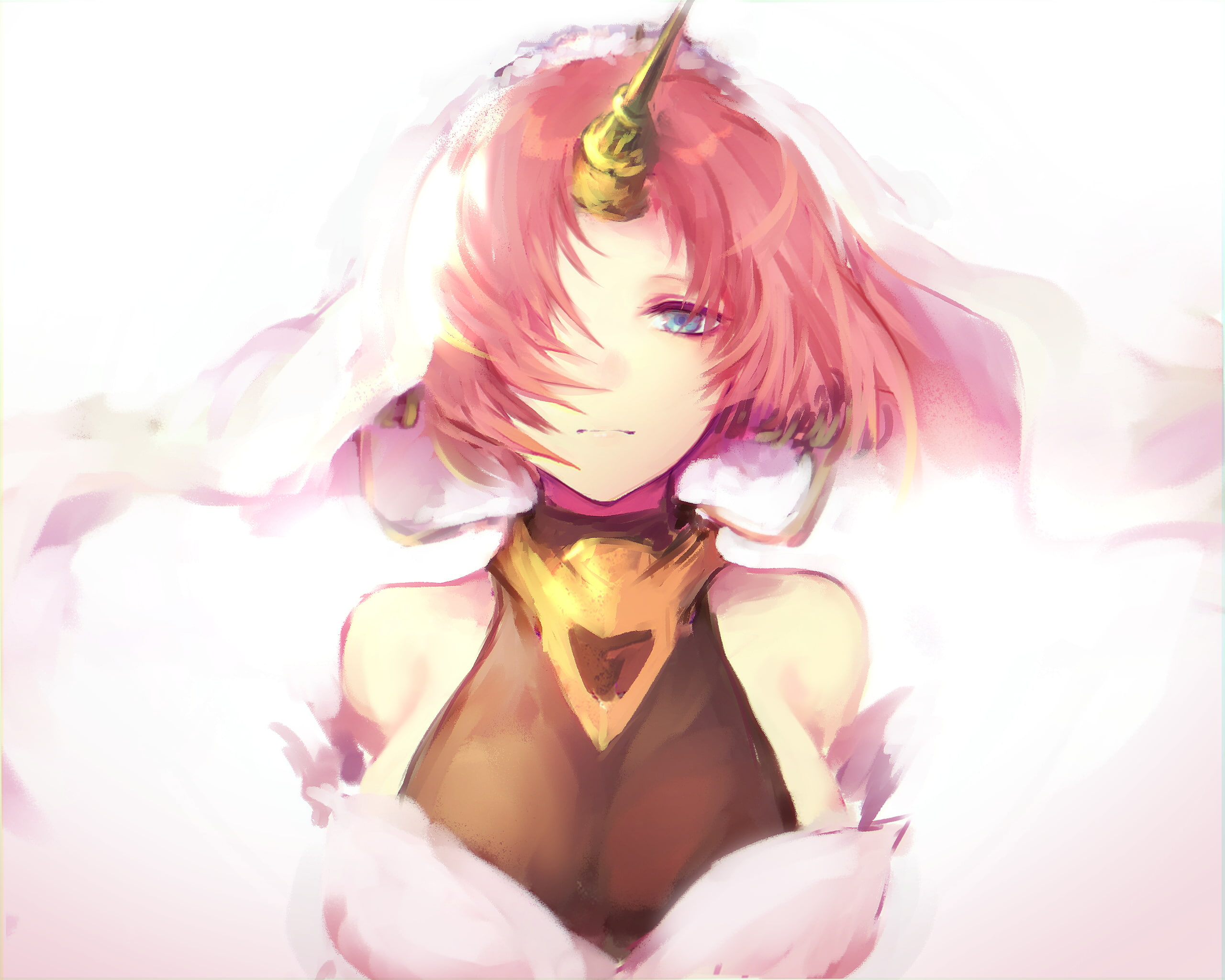 Berserker of Black, pink hair, Fate/Apocrypha, anime girls, Frankenstein (Fate/Apocrypha), Fate Series, 2K, HD Wallpaper