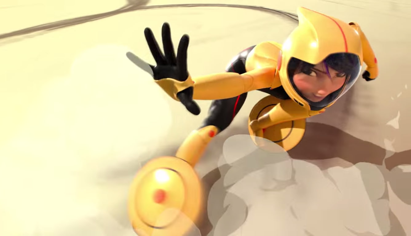 sports equipment, headwear, motion, women, adventure, sport, movies, portrait, Go Go Tomago, headshot, Big Hero 6, Animated Movies, underwater, protection, HD Wallpaper