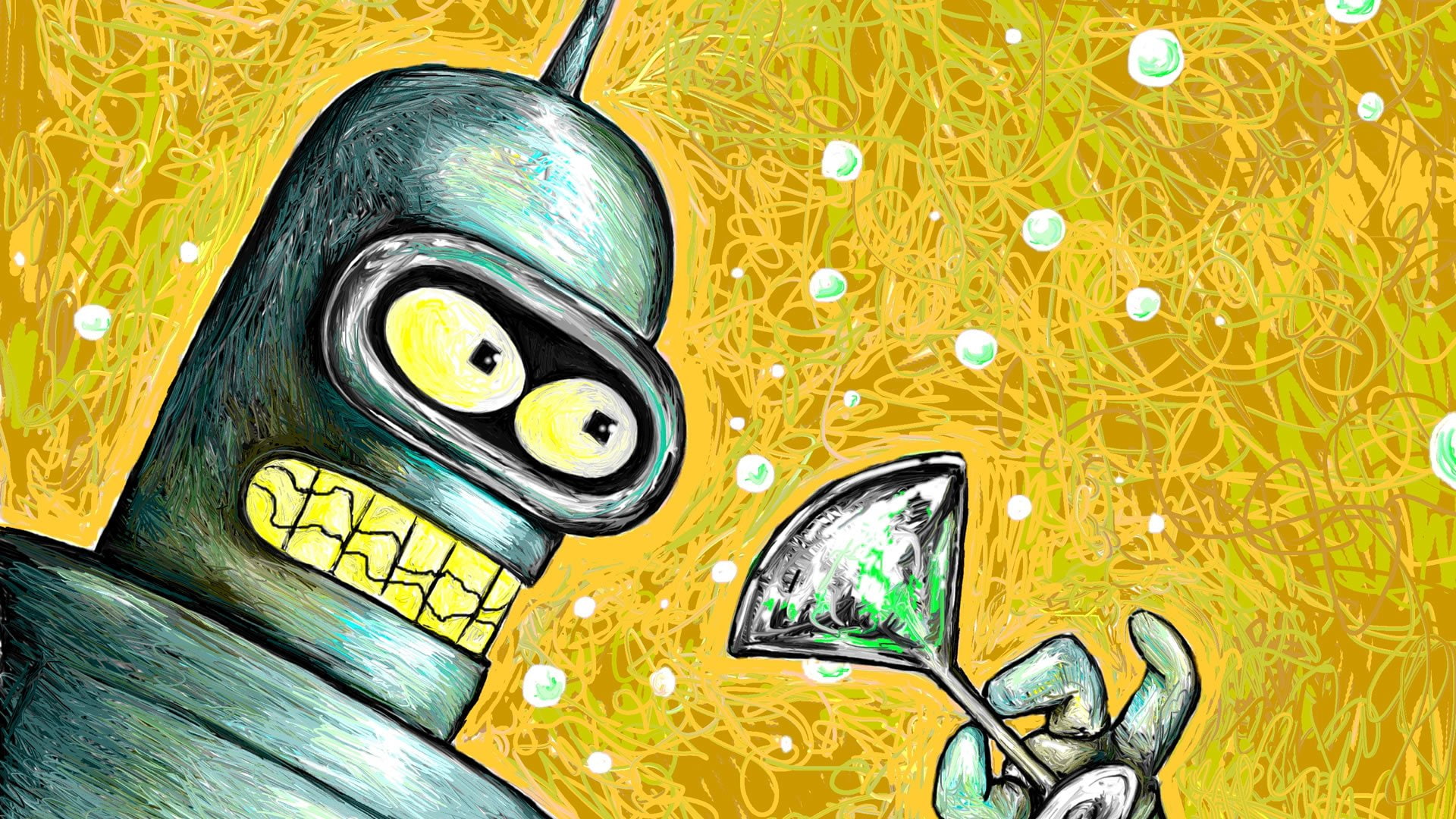 Bender (Futurama), Sci Fi, Futurama, Robot, 1080P, HD Wallpaper