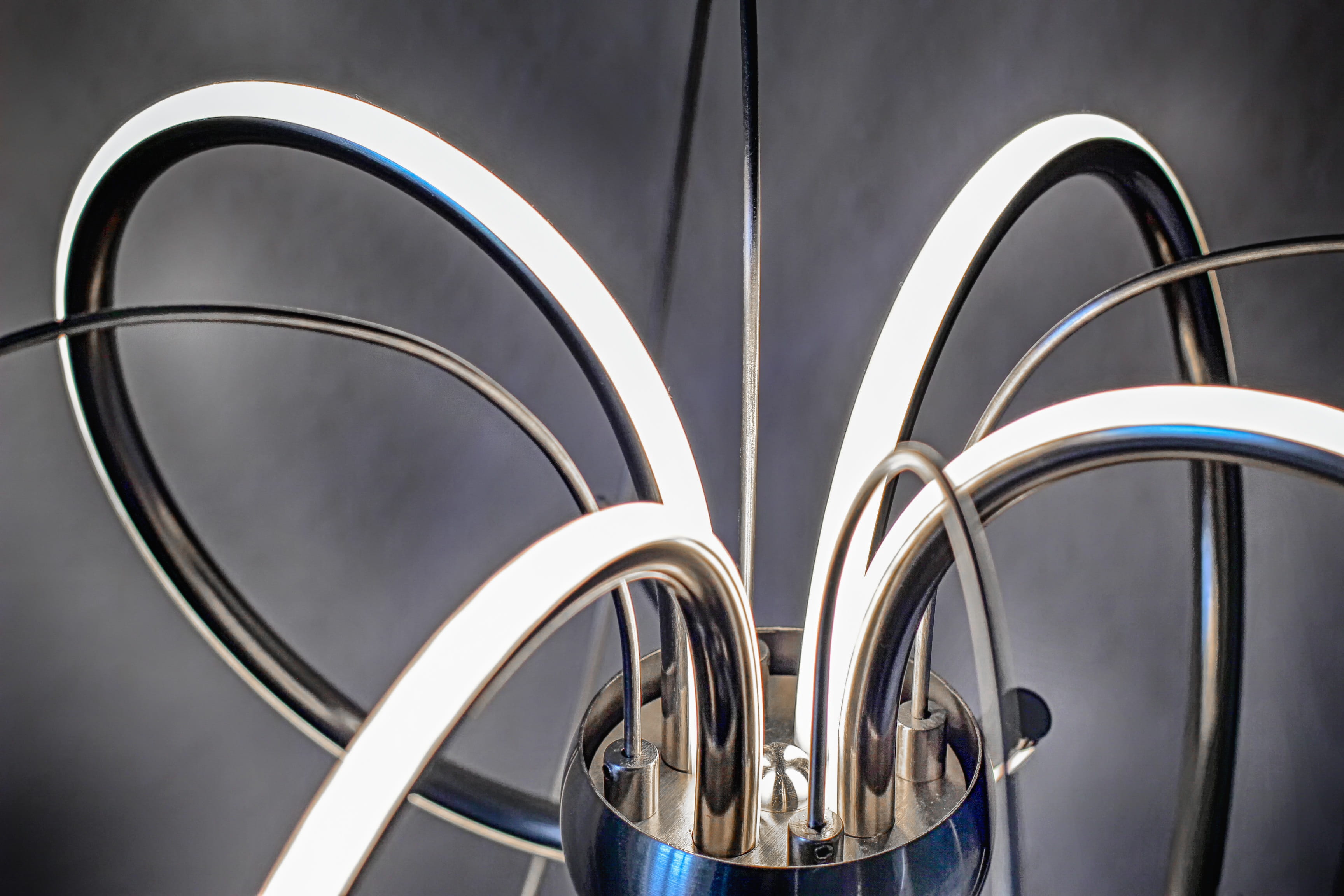 innovation, day, household equipment, current, curve, attractive, alloy, bulbs, lamp, light, construction, wheel, bill, abstract, stainless steel, close-up, HD Wallpaper