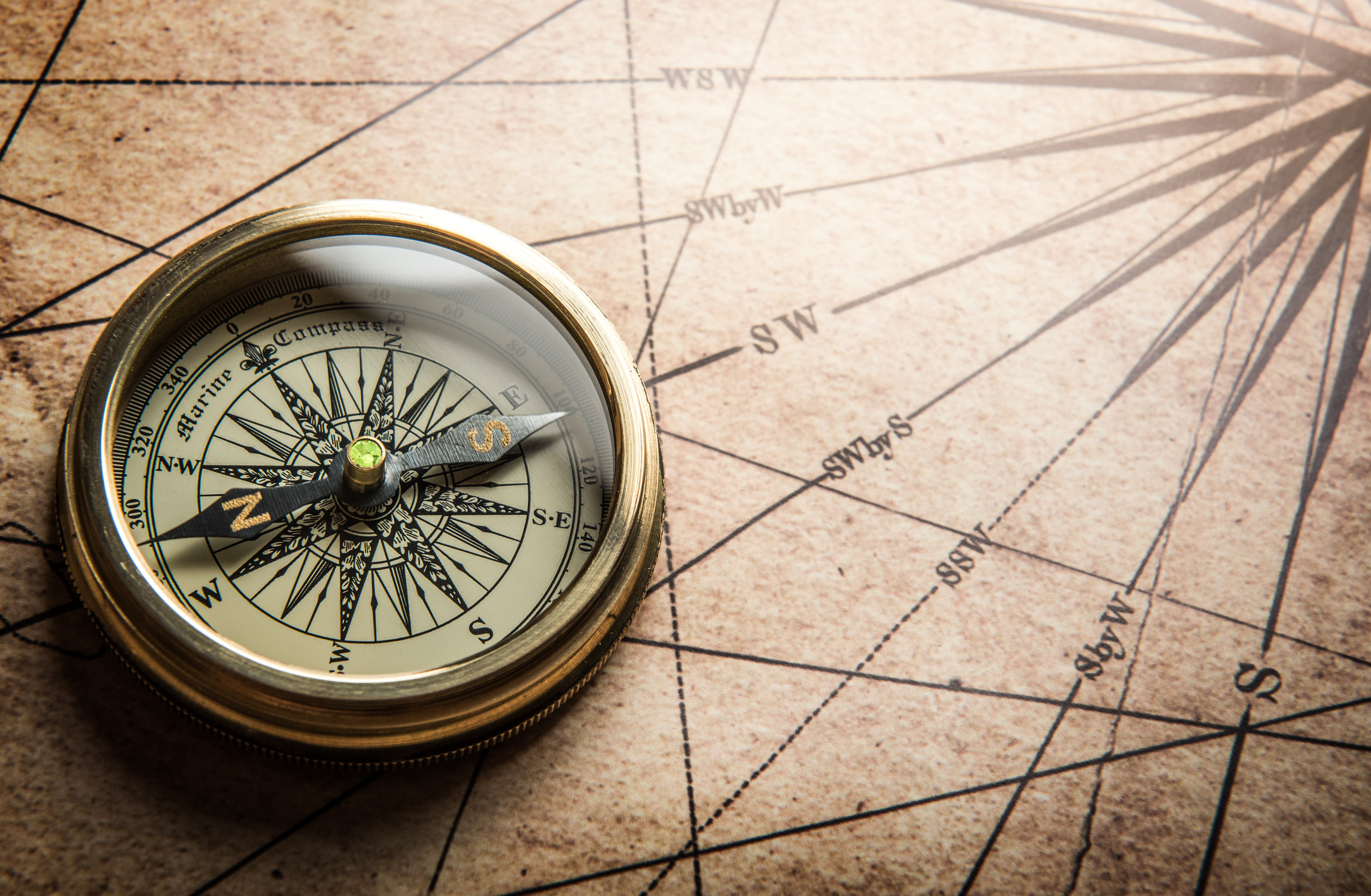 coordinates, compass, map, 4K, metal, HD Wallpaper