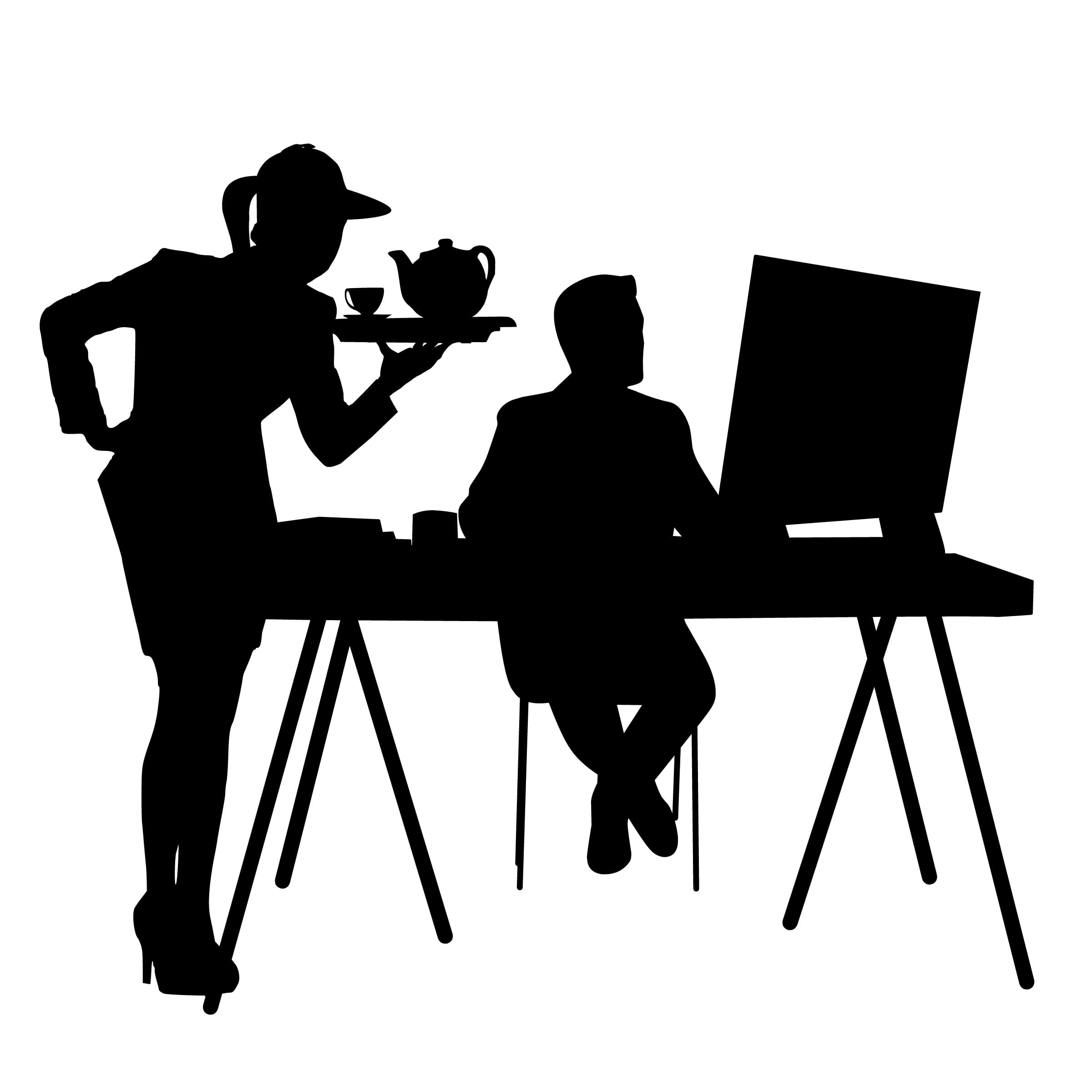 husband, boss, white background, secretary, indoors, care, men, coffee, man, laptop, computer, relationship, giving, wife, relaxation, real people, full length, Phone HD Wallpaper