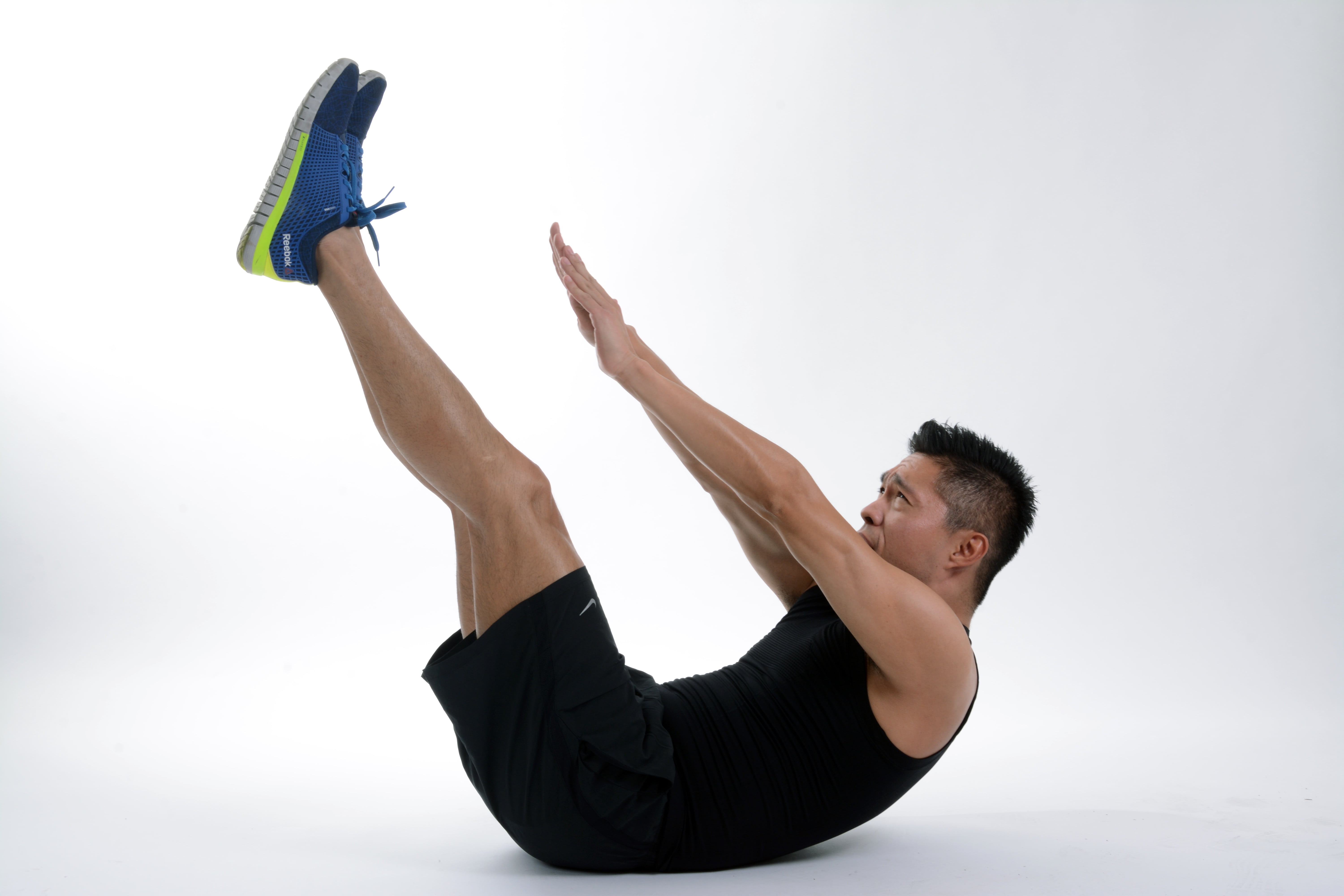 asian, young men, white background, effort, skill, males, muscular Build, so top, gym, balance, shorts, people, face man, young adult, body, fitness, shirt, HD Wallpaper