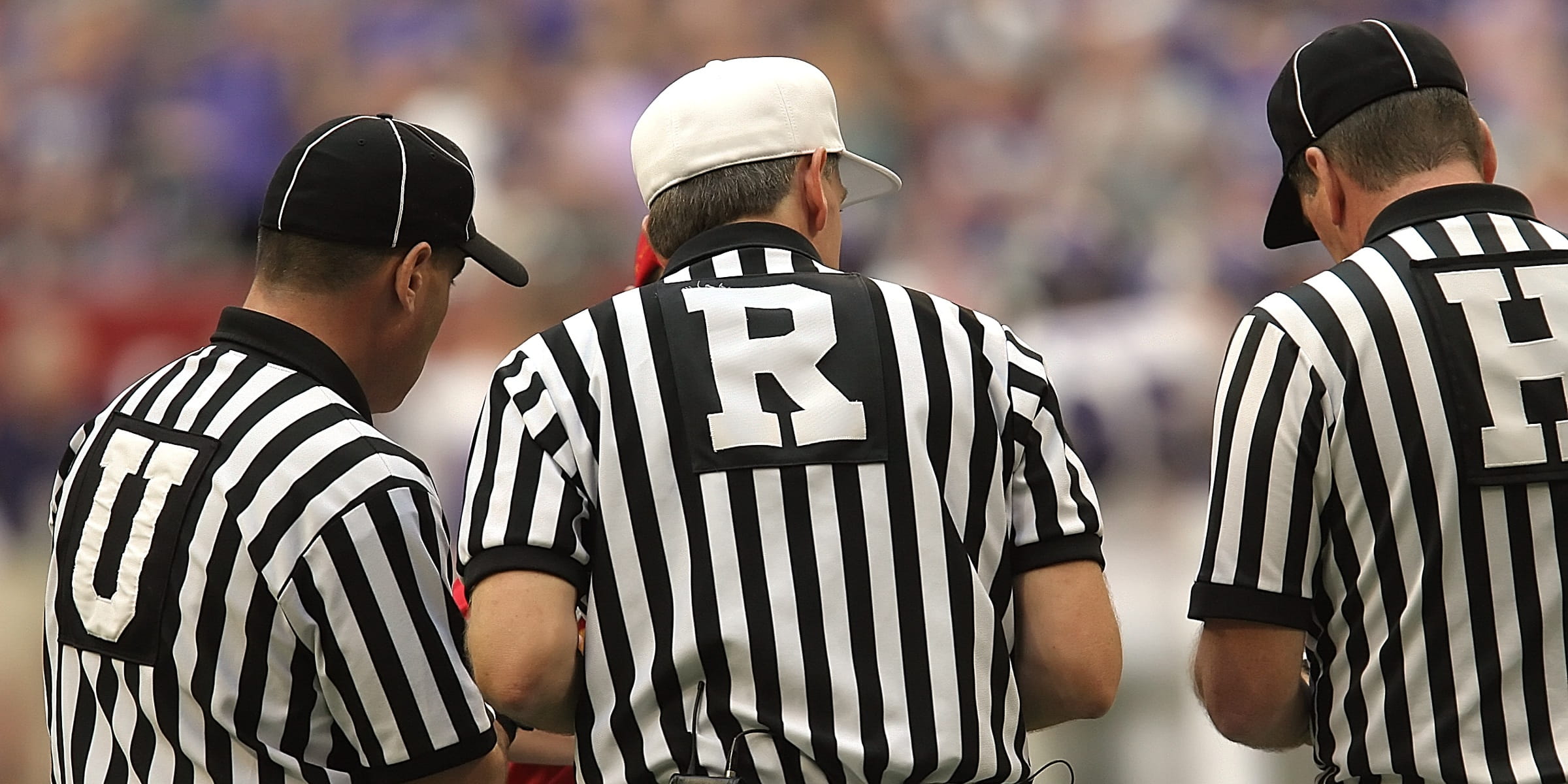 baseball - Sport, playing, american, black color, college football, discussion, people, decision making, men, clothing, sports Team, referee, defocused, HD Wallpaper