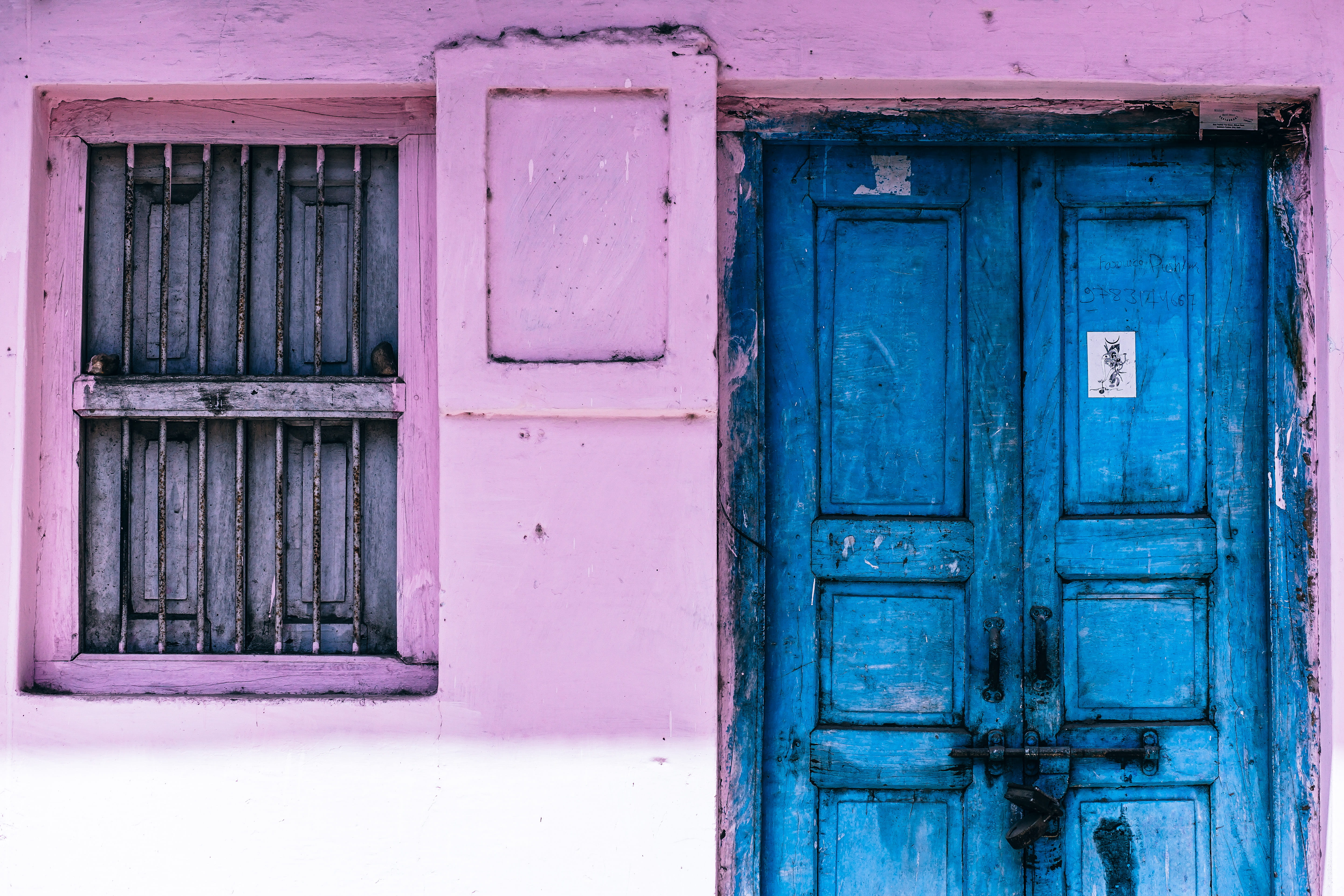infrastructure, architecture, no people, estate, entrance, day, wooden, building exterior, 5K, wood - material, picture frame, turquoise colored, window, HD Wallpaper