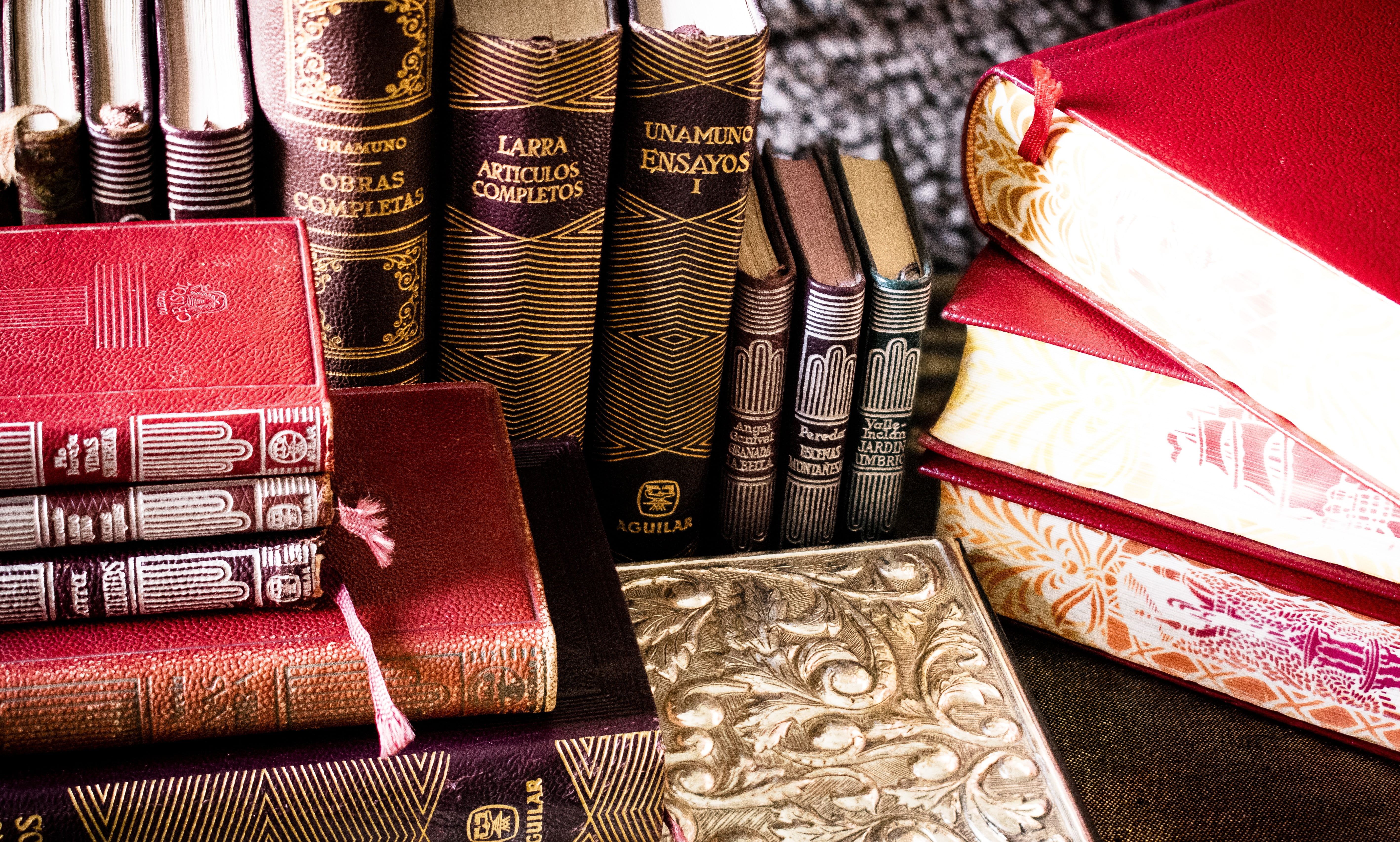 reading, choice, read, jewelry, close-up, 5K, wealth, i am a student, order, lot, book, textile, knowledge, still life, indoors, library, collection, red, HD Wallpaper