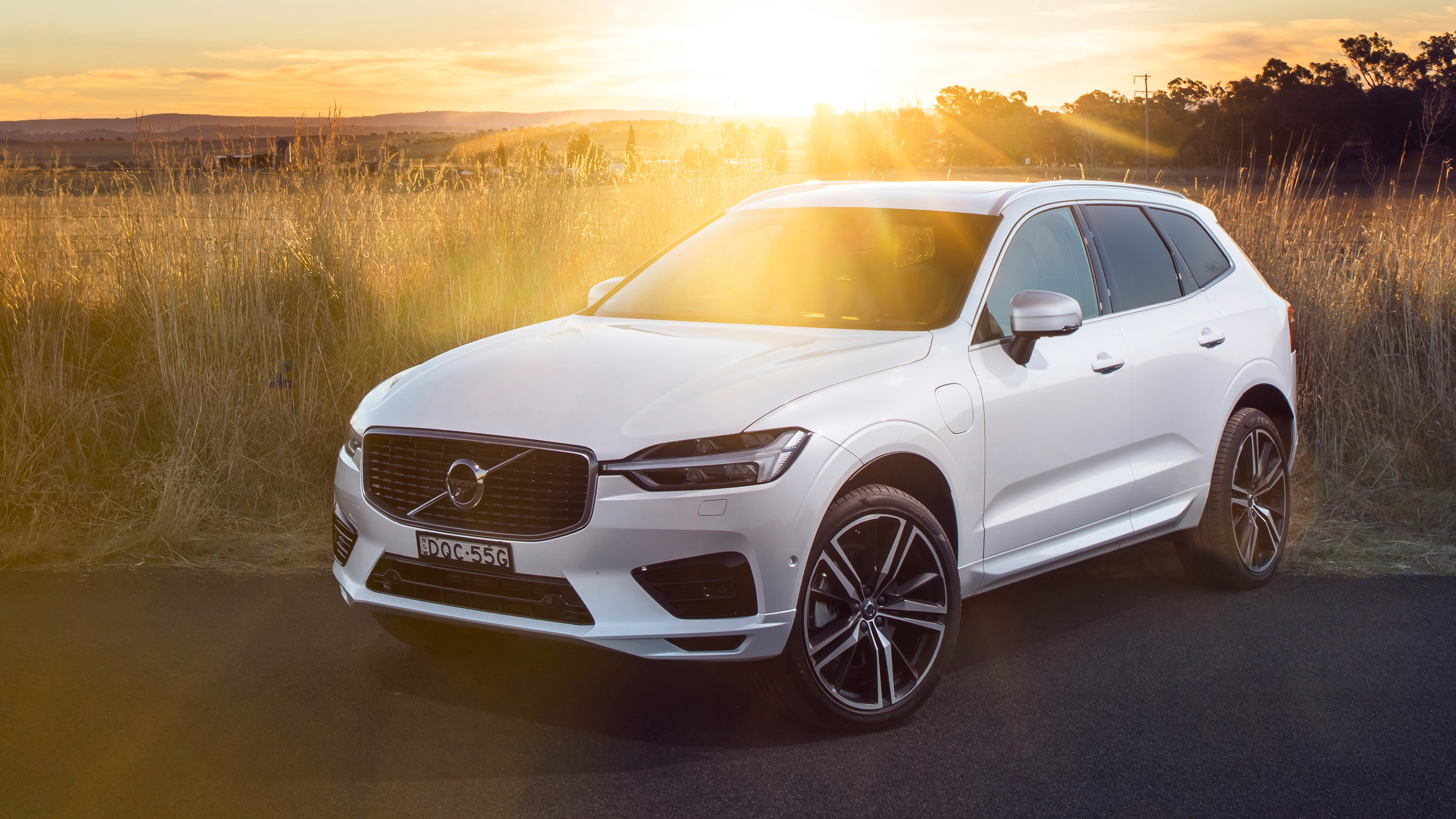 4K, xc, motor vehicle, t, transportation, car, Volvo, no people, k, road, wheel, environment, landscape, XC60, road trip, mode of transportation, Inscription, HD Wallpaper