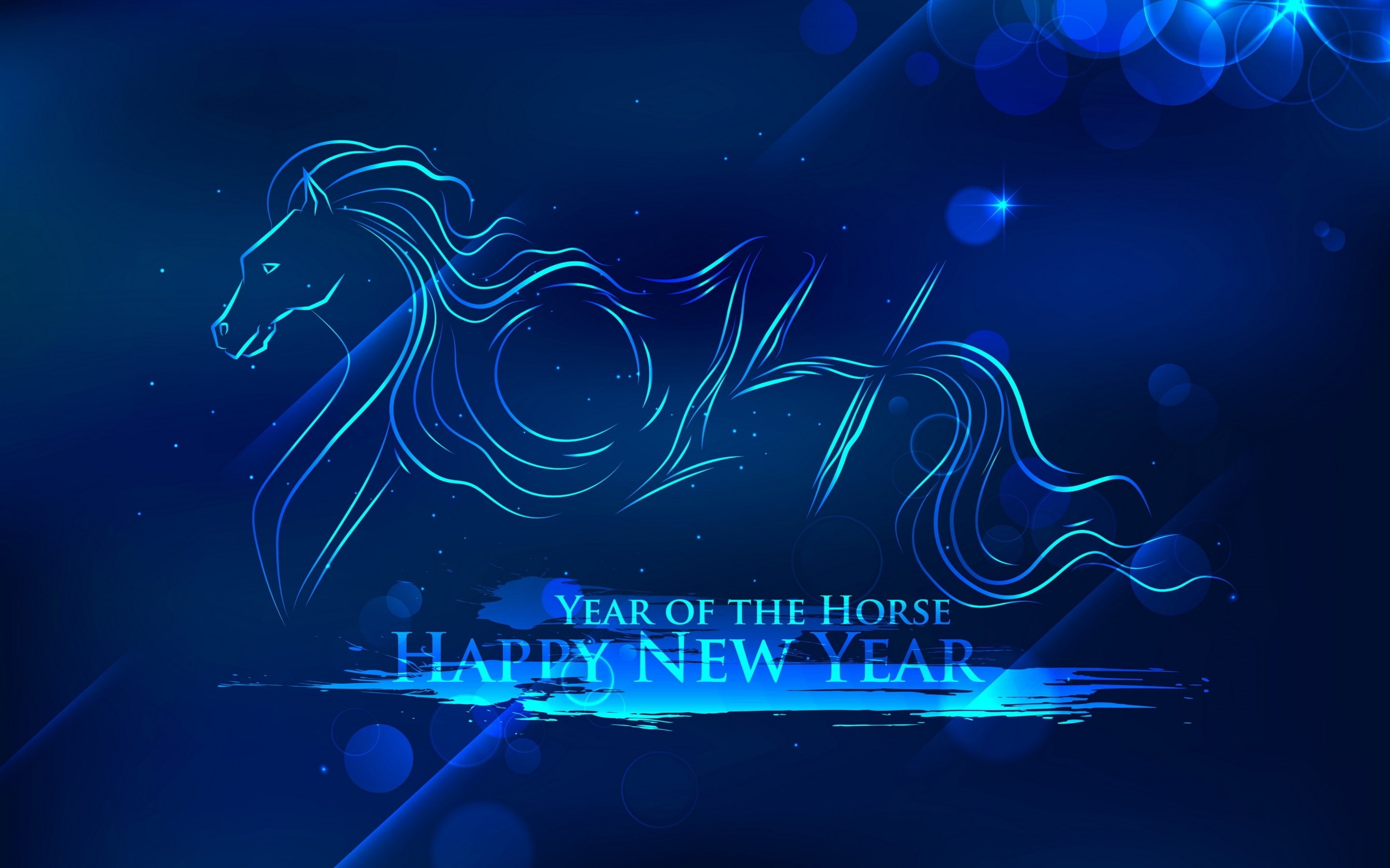 art, 2K, horse, year, HD Wallpaper