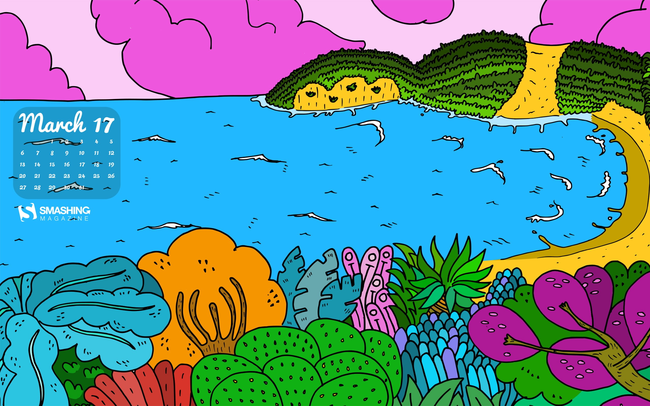 group of animals, animal, cloud - sky, blue, vertebrate, sky, sea, water, bird, cartoon, animal wildlife, air vehicle, colorful, purple, march, HD Wallpaper