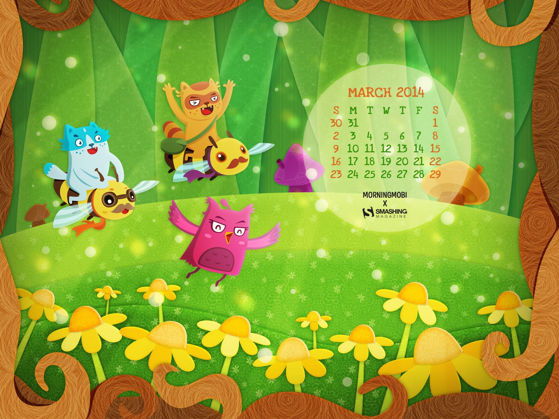 spring, march, no people, animal representation, flying, leaf, art and craft, nature, multicolored, multi colored, 1080P, plant, animal, western script, HD Wallpaper
