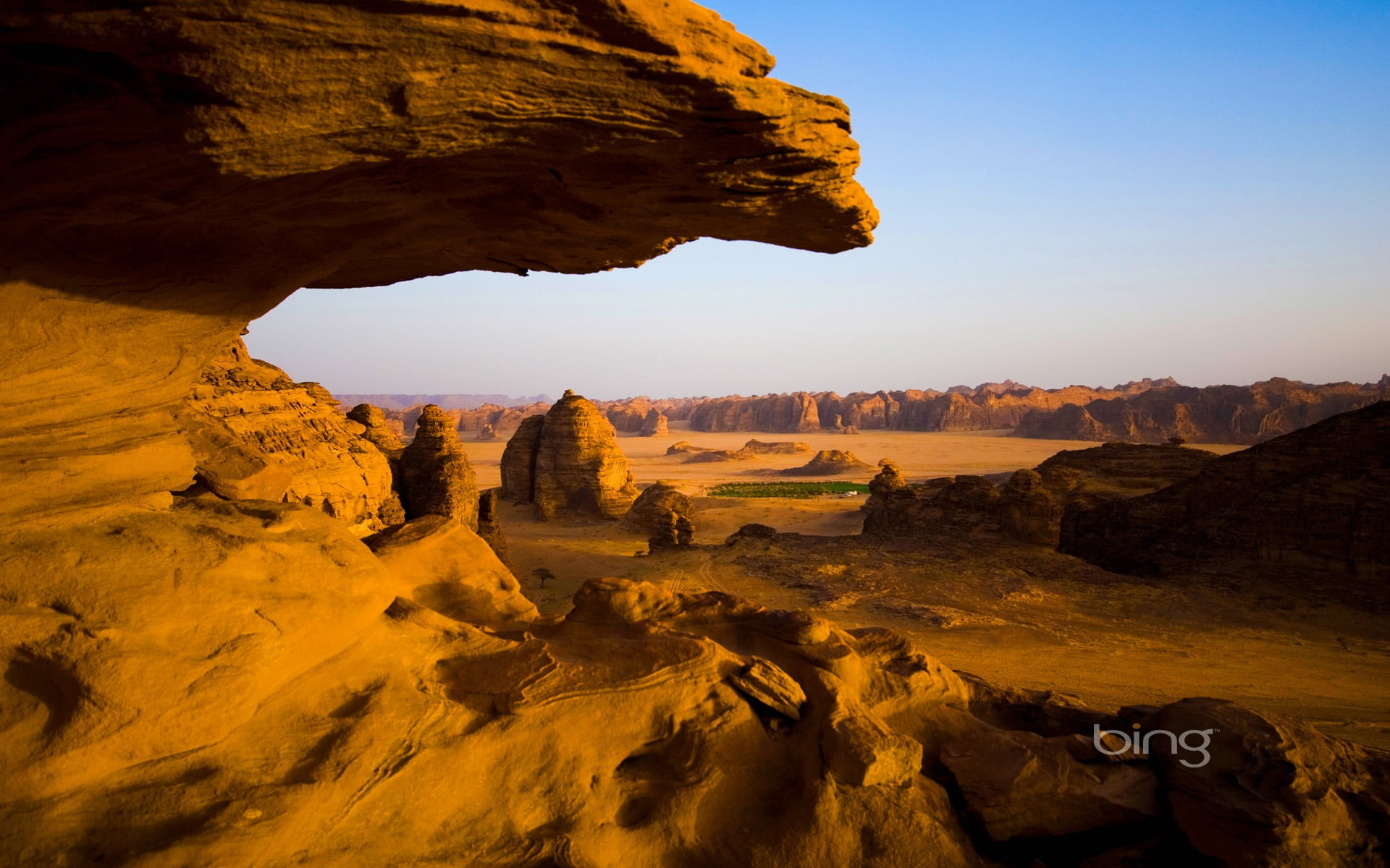 bing, atmospheric, environment, solid, eroded, nature, rock - object, no people, 1080P, arid climate, sky, non-urban scene, sandstone, travel destinations, HD Wallpaper
