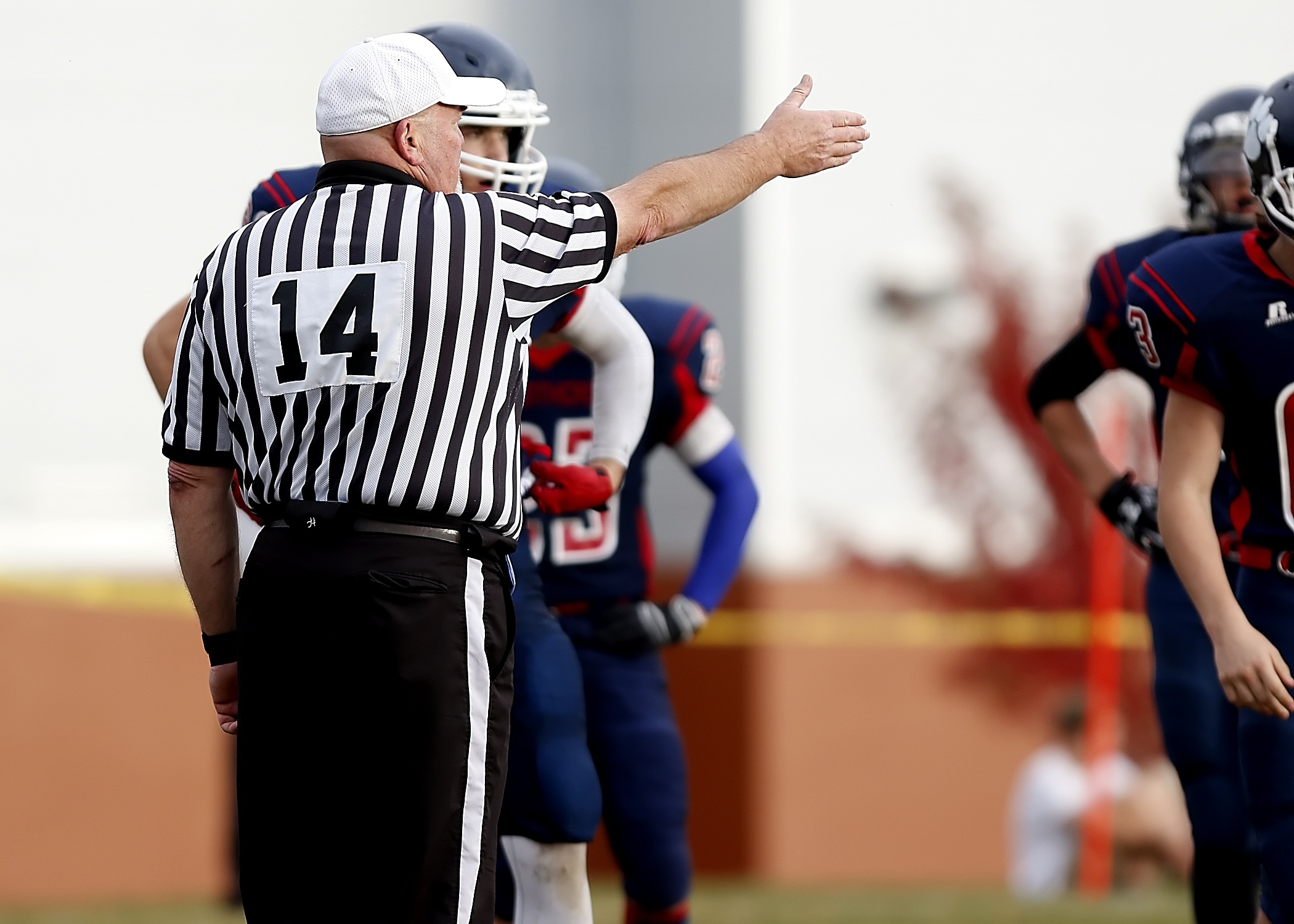 stripes, people, focus on foreground, american football, game, officiating, day, real people, action, football, american football referee, striped, adult, HD Wallpaper