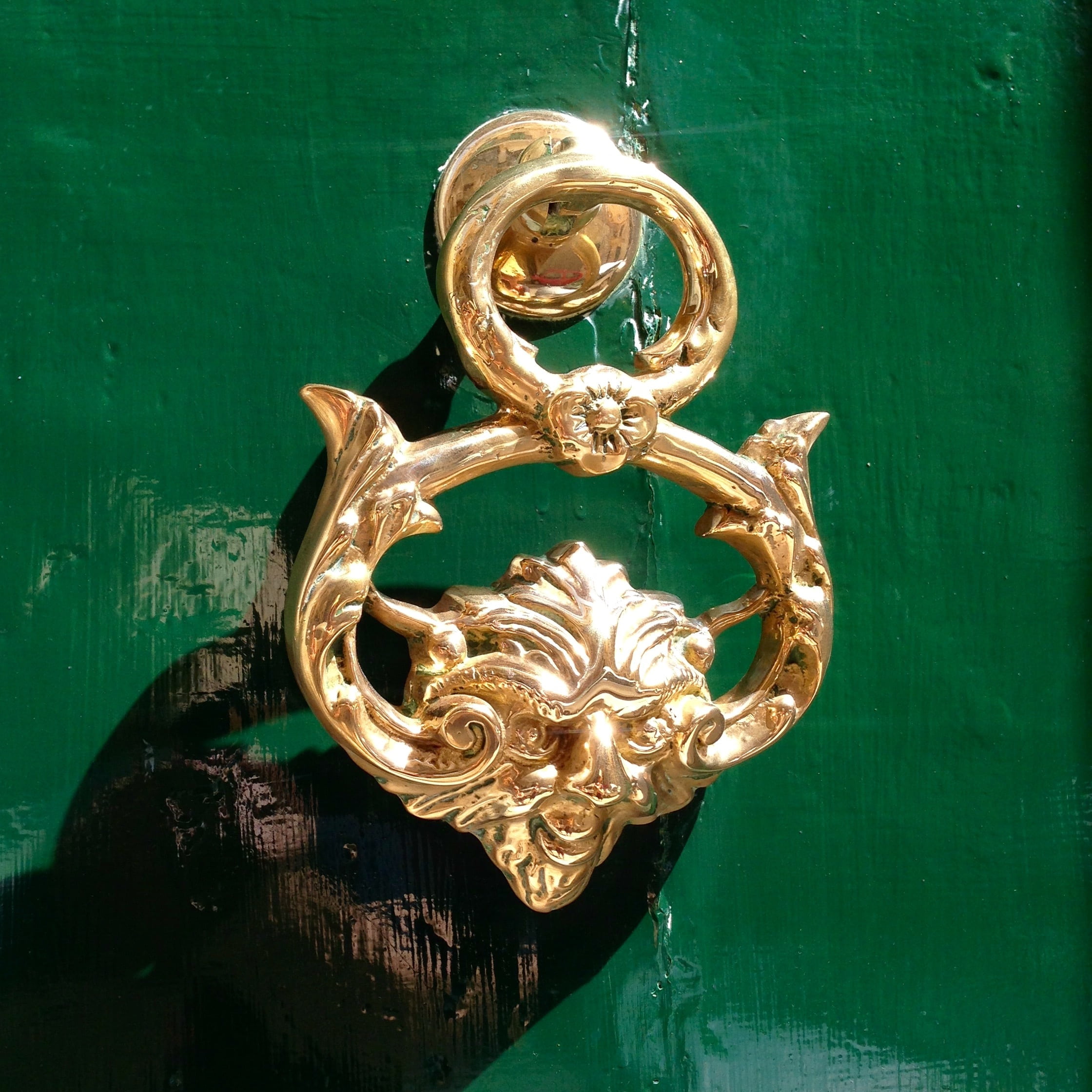 craft, knocker, ornate, brass, green, entrance, wood - material, no people, gold colored, door, single object, green color, jewelry, art and craft, shiny, Phone HD Wallpaper