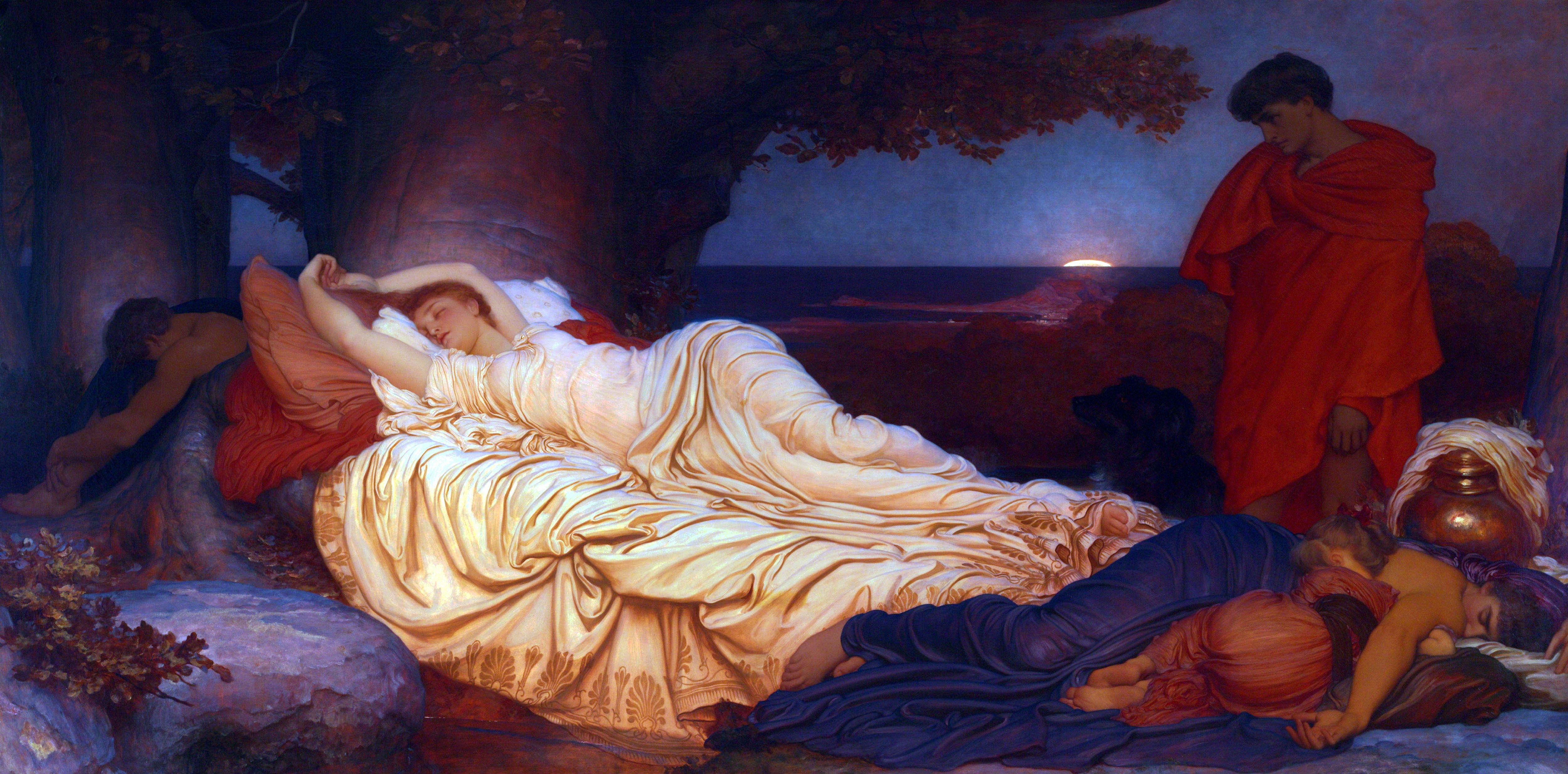 Frederic Leighton, painting, 4K, classic art, Cymon and Iphigenia, HD Wallpaper