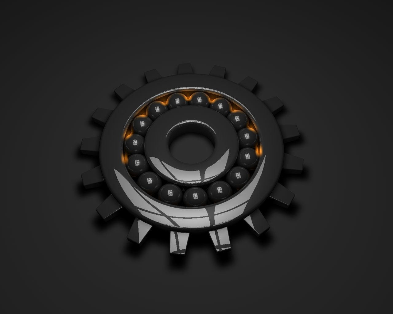 720P, Bearing, Abstract, Ball, Machine, Tooth, Artistic, Digital Art, HD Wallpaper