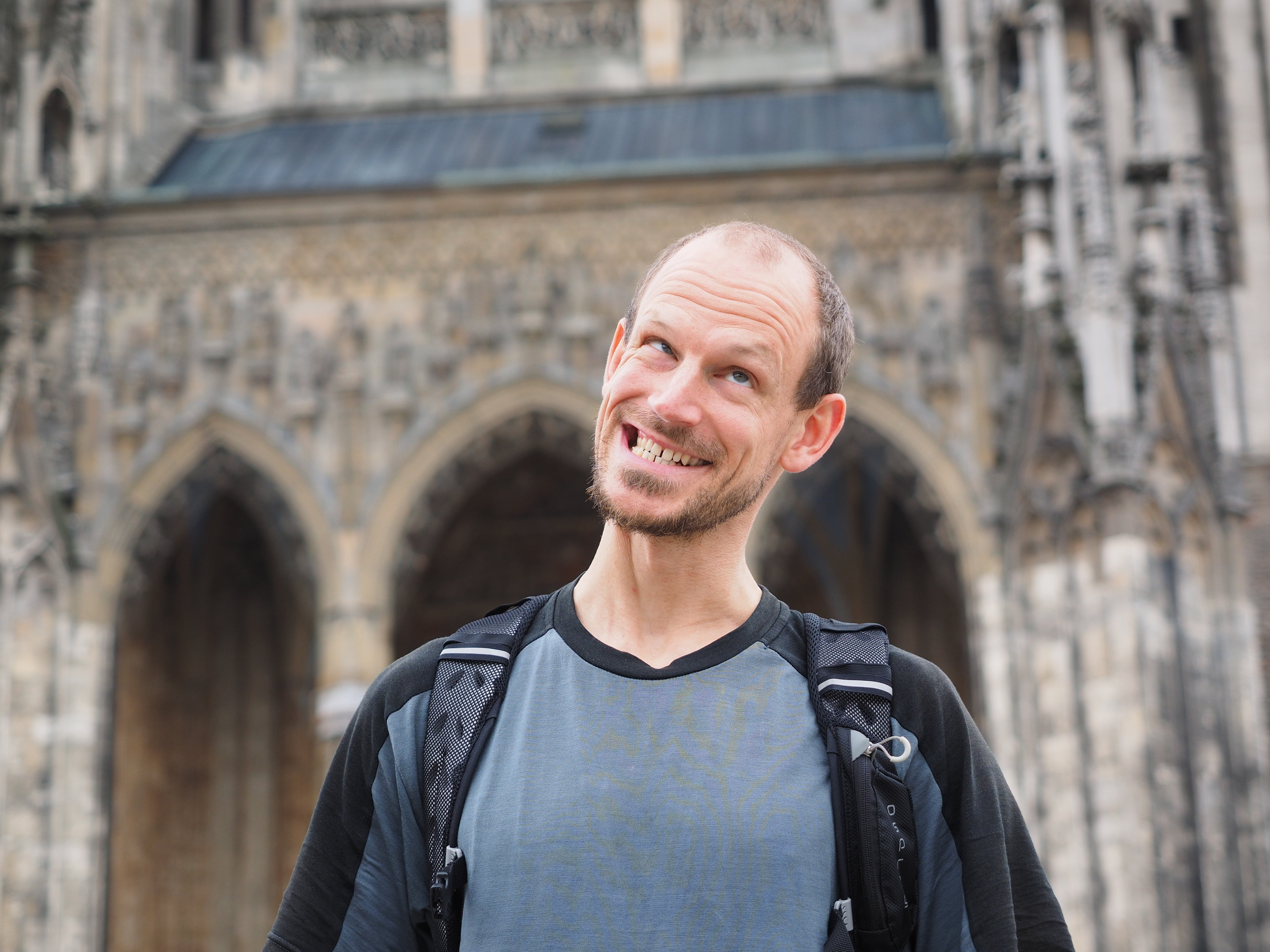 standing, tourist, photo, are, outdoor, casual Clothing, emotion, face, shallow, teeth, the past, caucasian Ethnicity, beard, architecture, travel destinations, HD Wallpaper