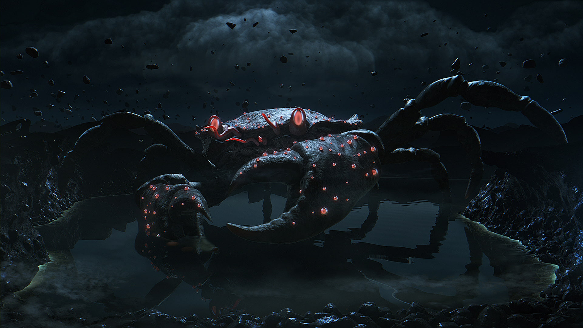 1080P, crab, monster, pliers, HD Wallpaper