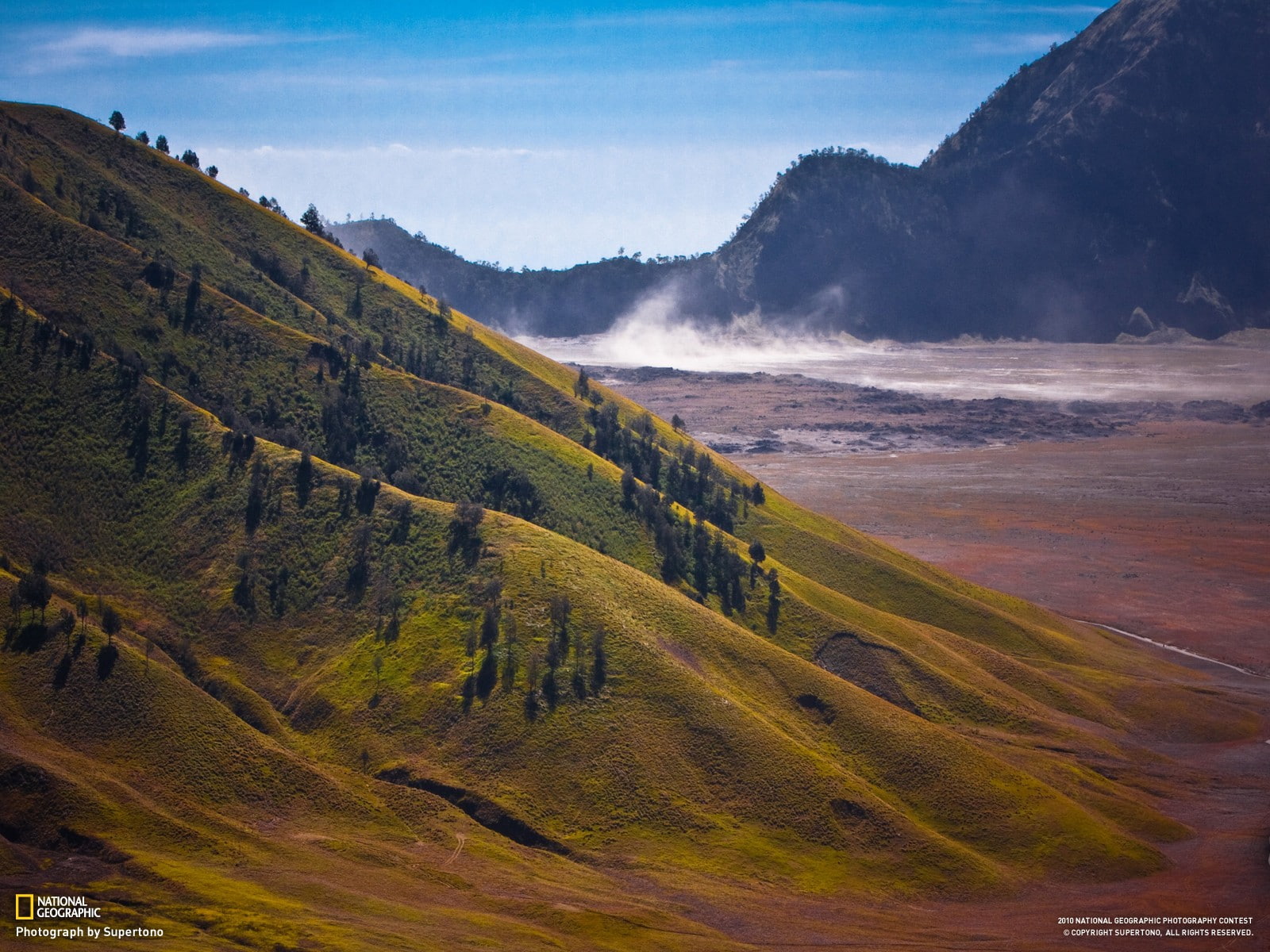 trees, landscape, 720P, hills, National Geographic, nature, Indonesia, HD Wallpaper