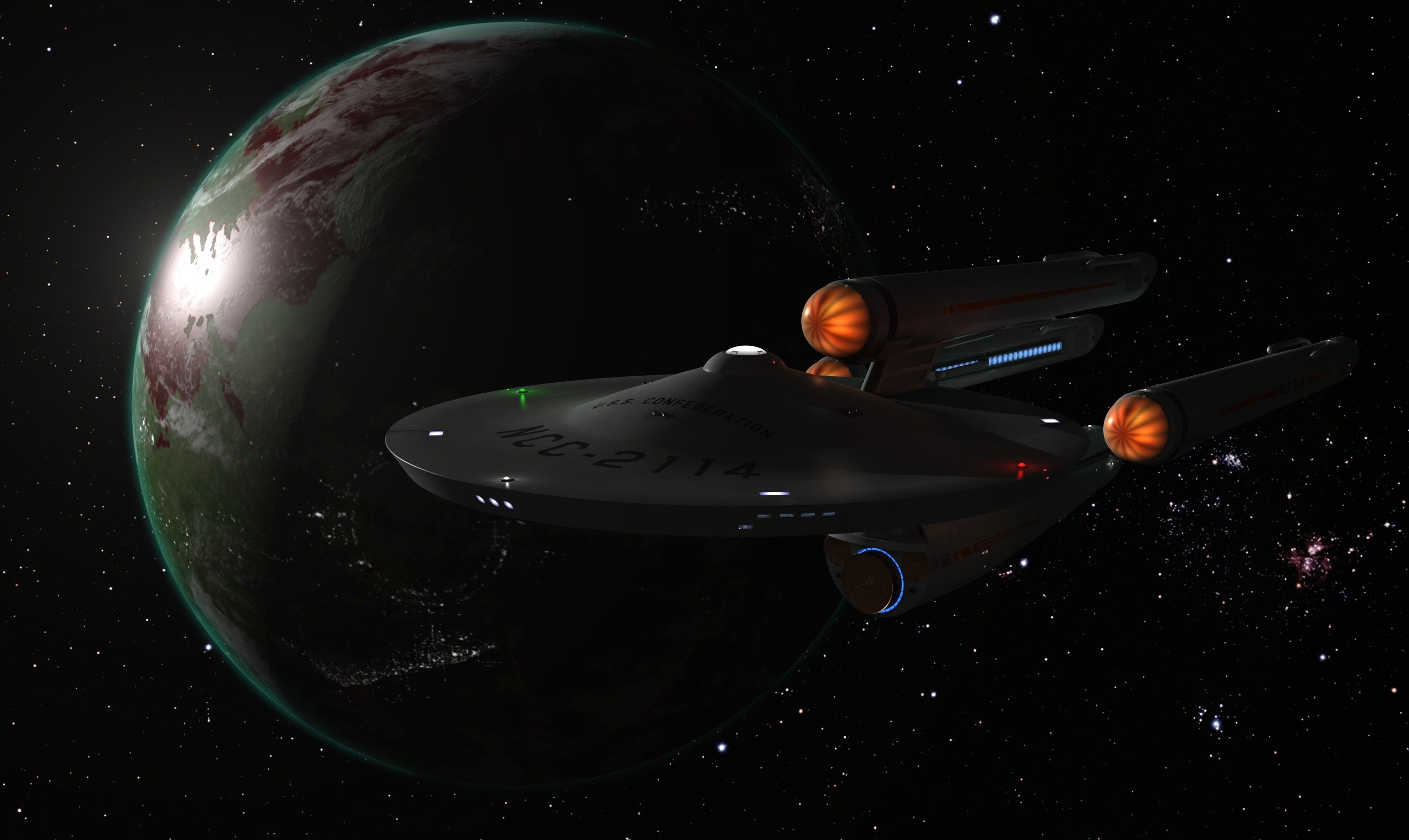 Star Trek, artwork, space, render, 2K, planet, HD Wallpaper
