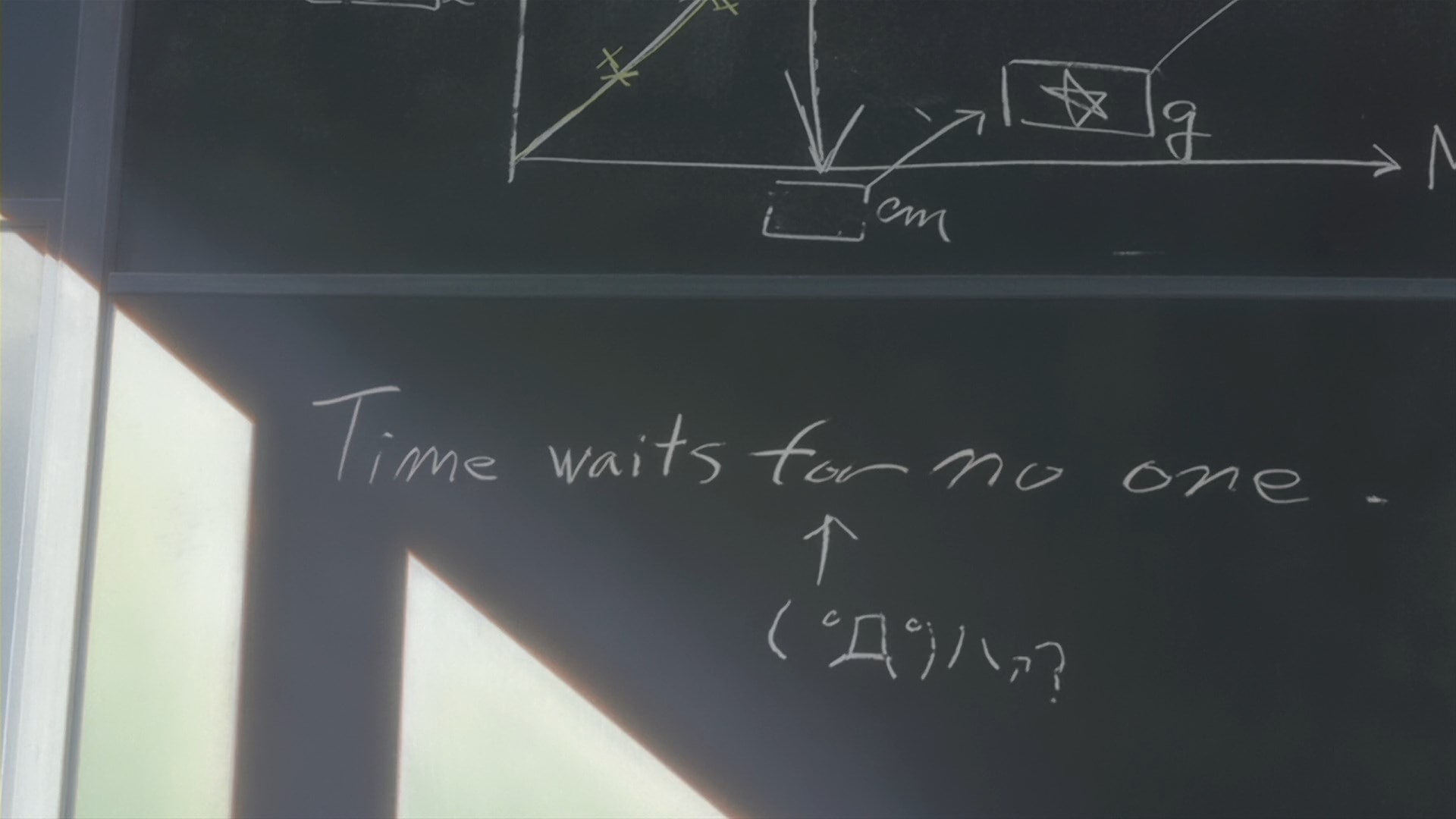 The Girl Who Leapt Through Time, 1080P, text, inspirational, black board, HD Wallpaper