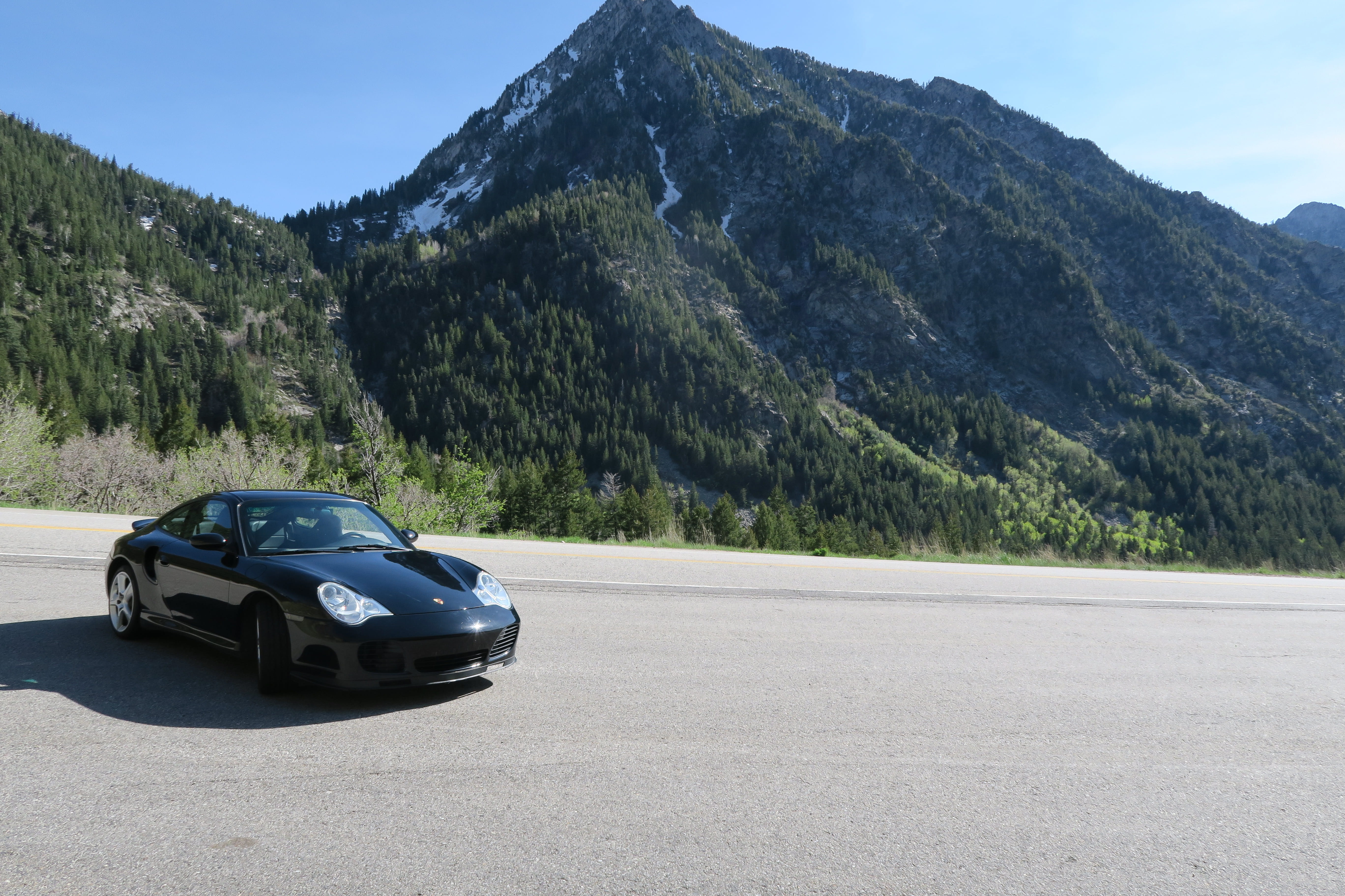 transportation, 911, supercar, non-urban scene, tree, mountain, travel, plant, motor vehicle, 996, auto, no people, nature, mode of transportation, sunlight, HD Wallpaper