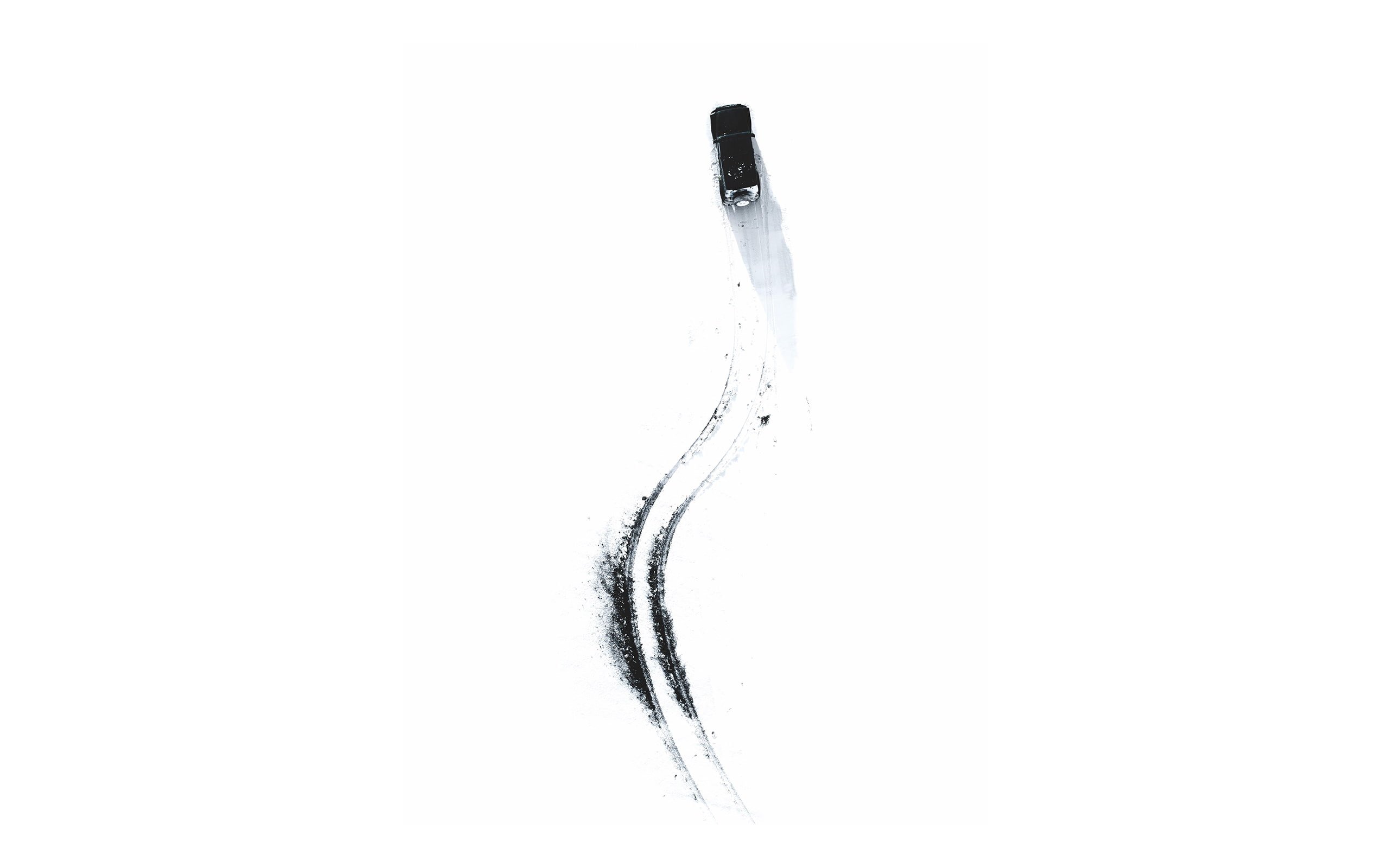 Jeep, treads, Drifting, minimalism, 2K, snow, car, HD Wallpaper