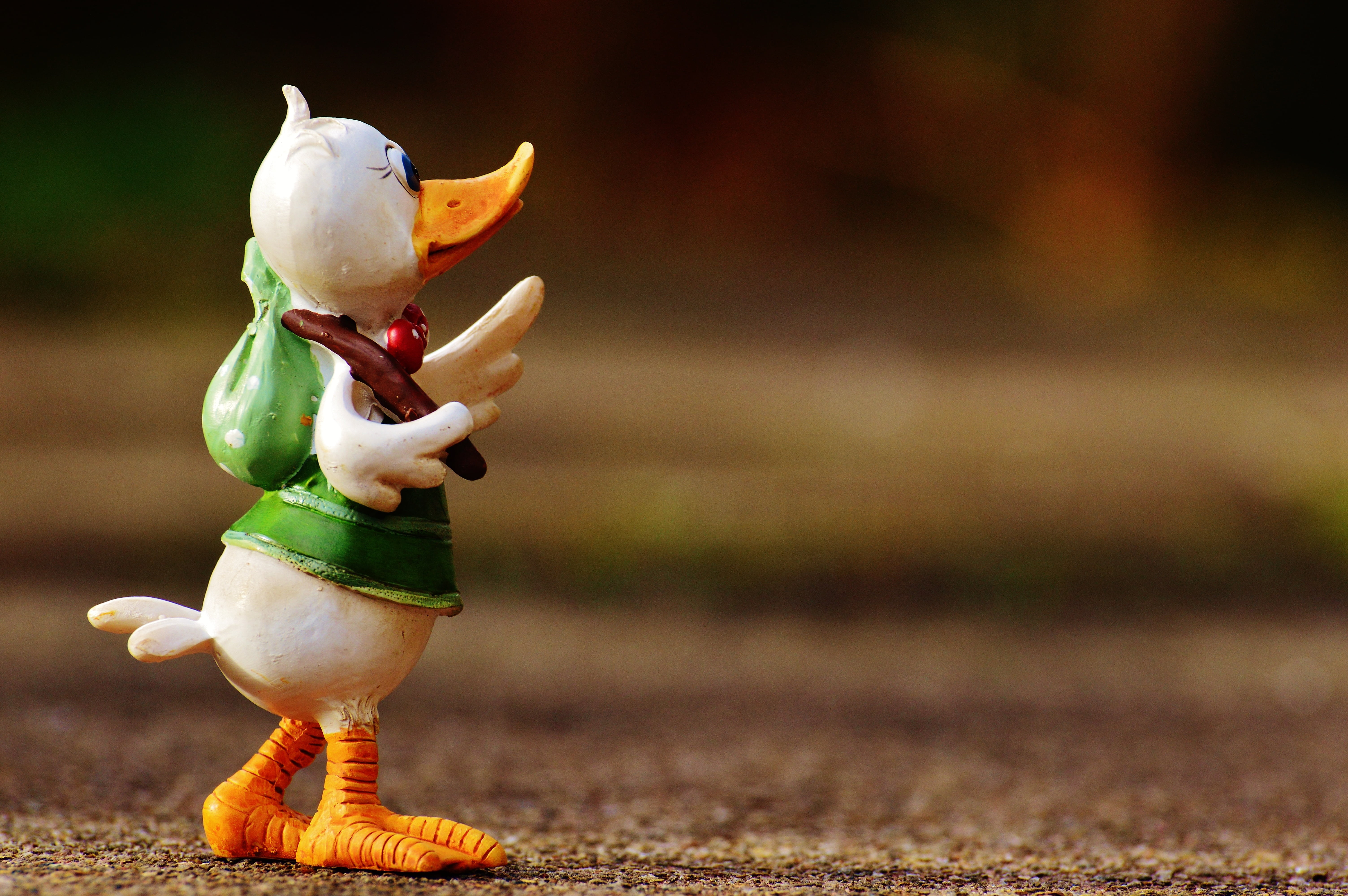 holdall, duck, bird, nature, fun, art and craft, go away, food and drink, animal, healthy eating, hiking, representation, outdoors, day, toy, courage, figure, HD Wallpaper