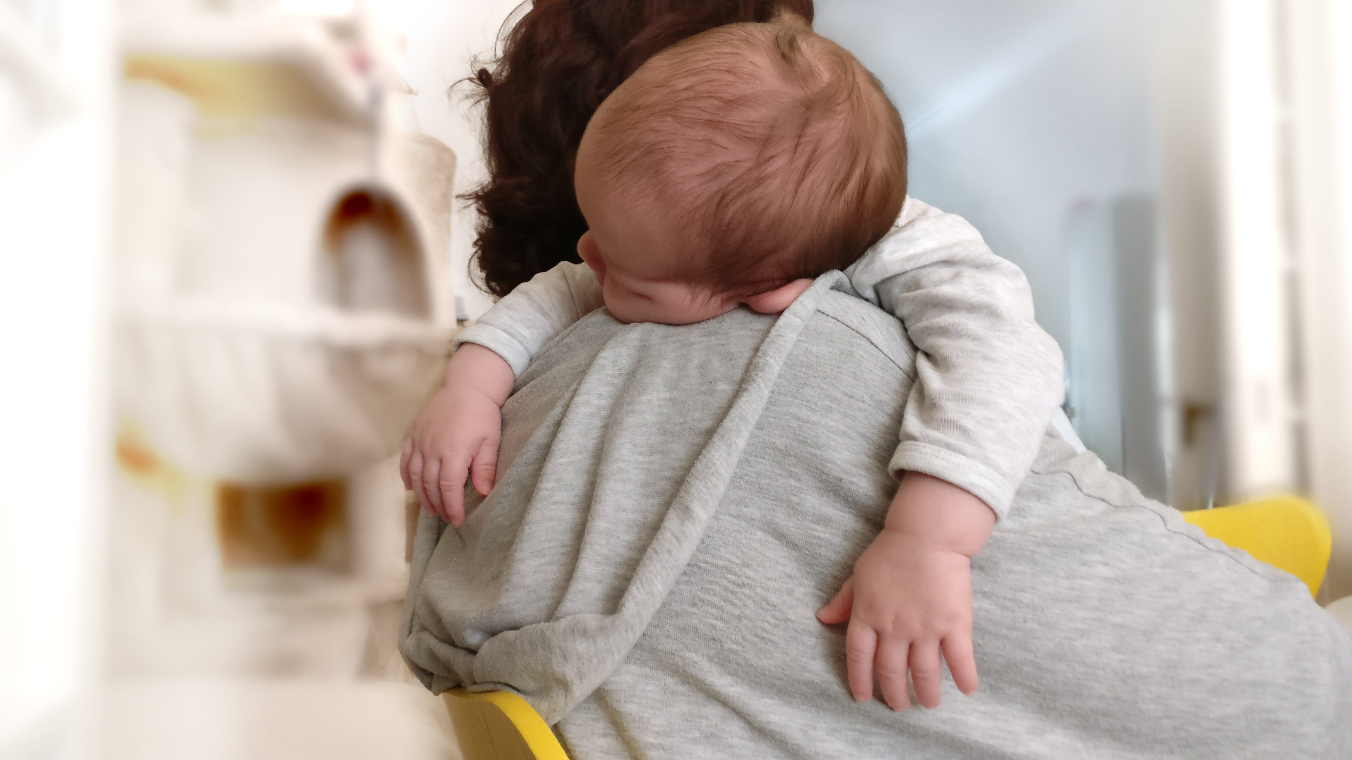 cute, chair, sitting, baby clothing, mother, sleep, 4K, baby, carrying, care, beginnings, human body part, infant, people, clothing, satisfied, parents, HD Wallpaper