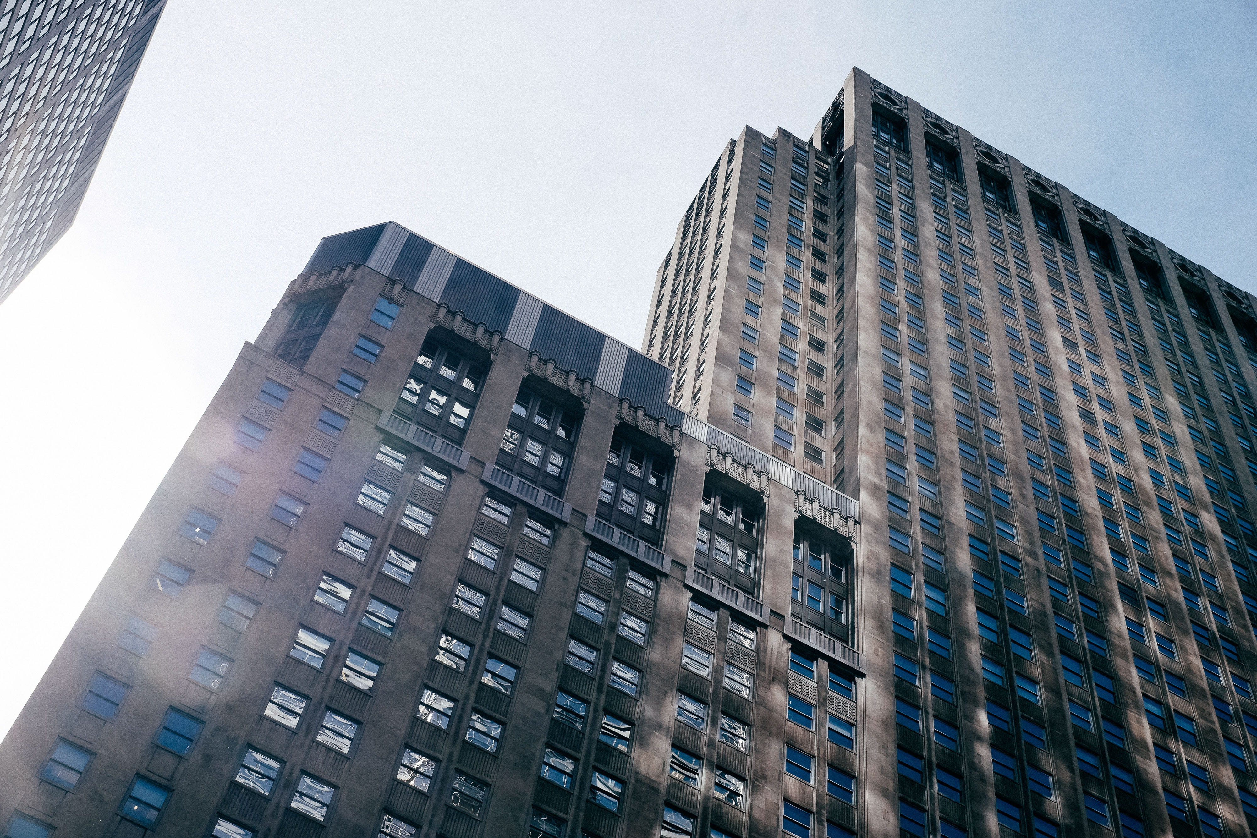built structure, landmark, window, business, day, michigan, city, chicago, vintage, america, no people, illinois, sky, downtown, office building exterior, HD Wallpaper