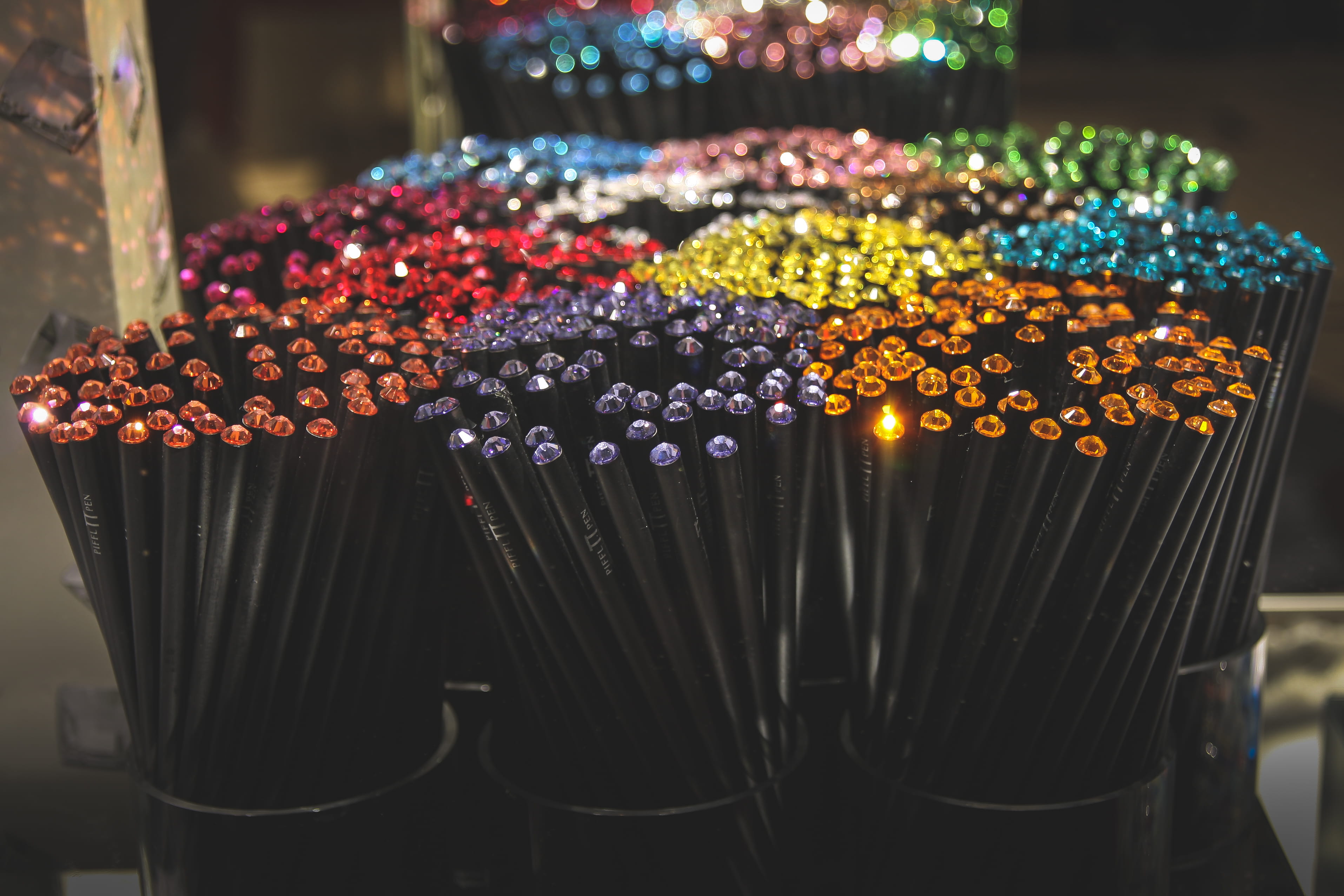 austria, indoors, no people, side by side, close-up, crystal, large group of objects, still life, diamond, focus on foreground, sale, container, colourful, HD Wallpaper