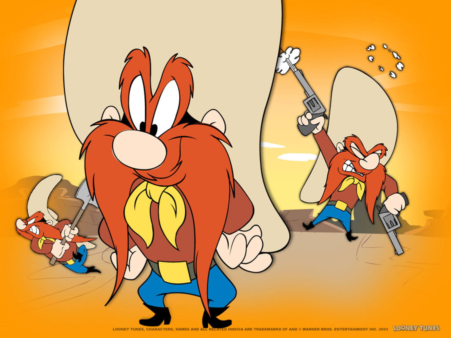 looney, sam, yosemite, tunes, 1080P, HD Wallpaper