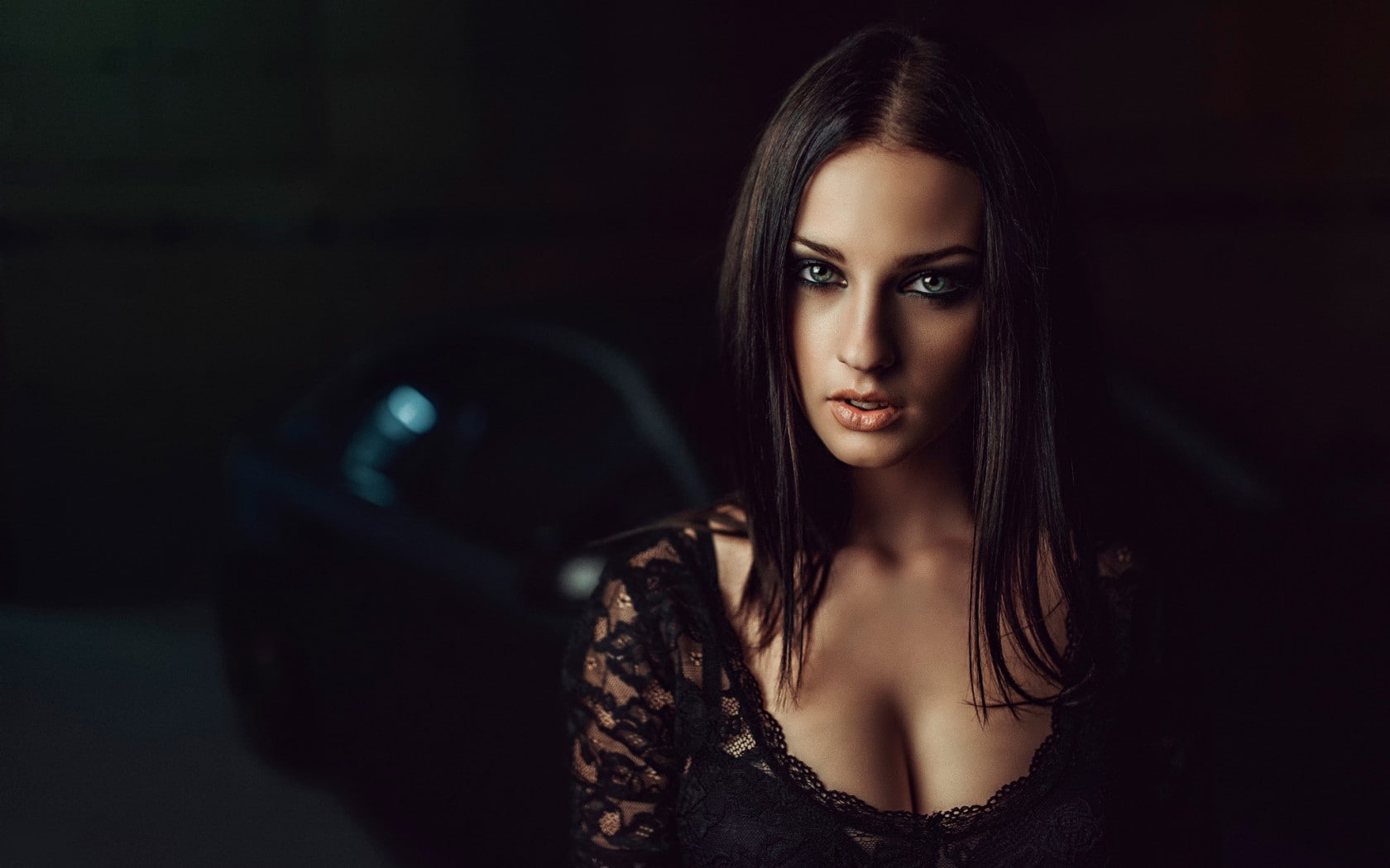 portrait, girl, Russia, Russian style, 720P, cleavage, machine, russian, style, HD Wallpaper