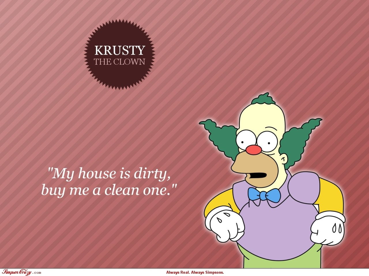 720P, The Simpsons, Krusty The Clown, HD Wallpaper
