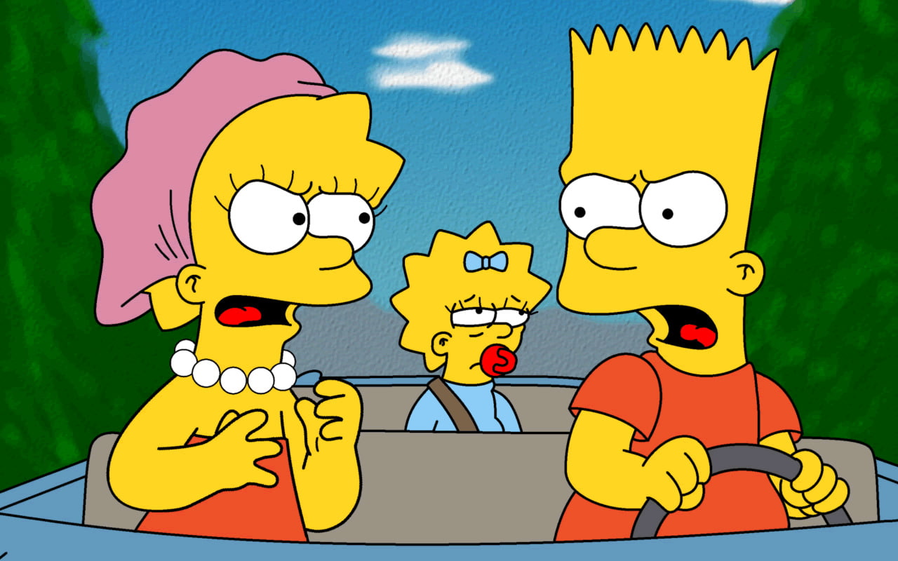 Maggie Simpson, The Simpsons, Bart Simpson, Lisa Simpson, 720P, HD Wallpaper