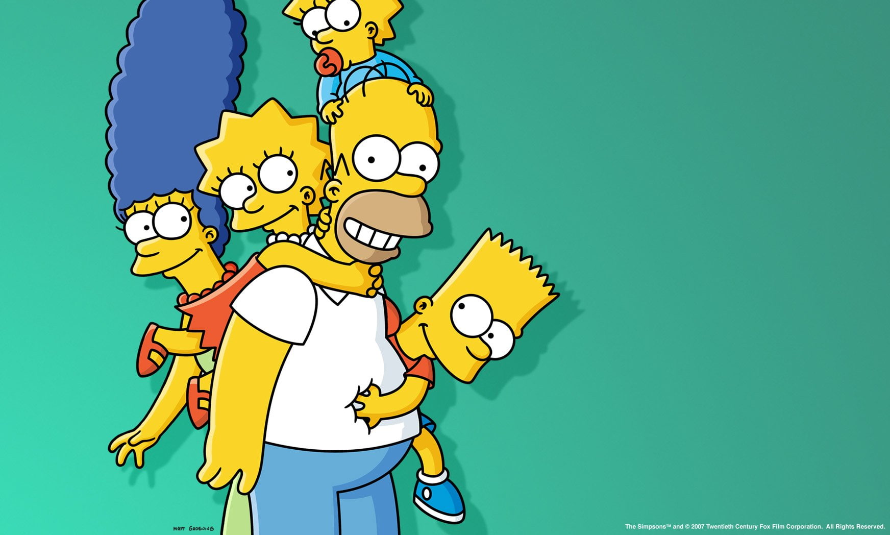 Bart Simpson, 720P, Marge Simpson, Lisa Simpson, The Simpsons, Maggie Simpson, Homer Simpson, HD Wallpaper