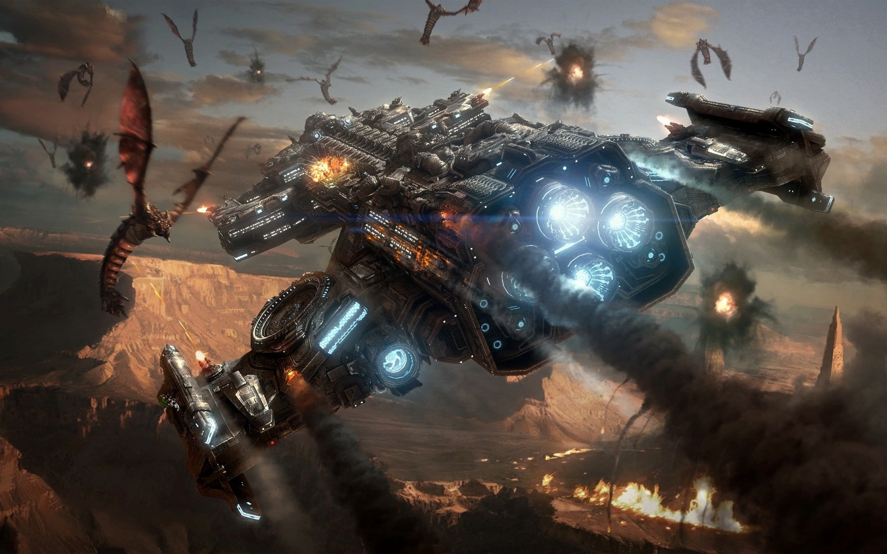 video, starcraft, spaceships, pc, ii, games, hd, Video Games, blizzard, 720P, hyperion, entertainment, art, HD Wallpaper
