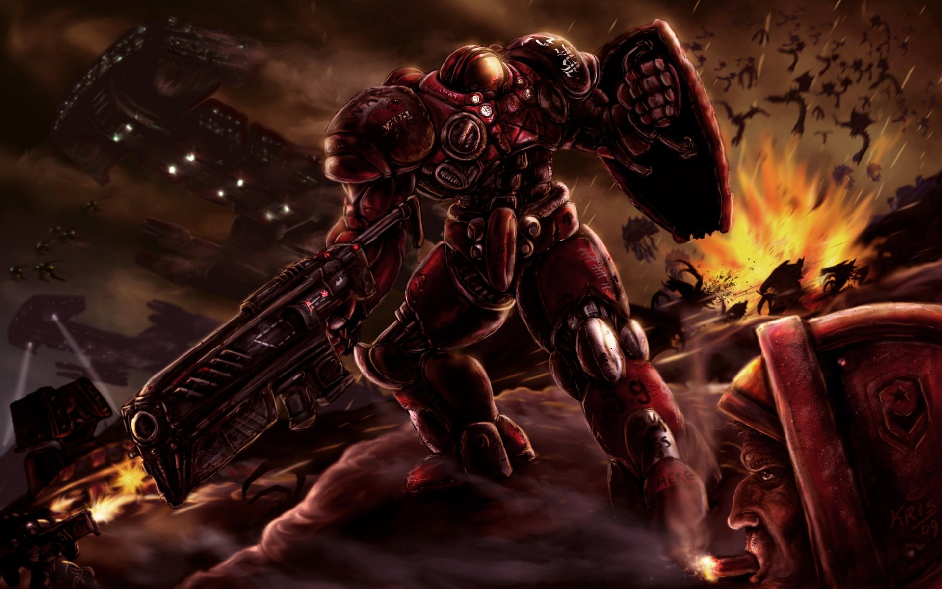 Starcraft II: Wings Of Liberty, auto post production filter, arts culture and entertainment, motion, sky, celebration, blurred motion, 1080P, event, real people, HD Wallpaper