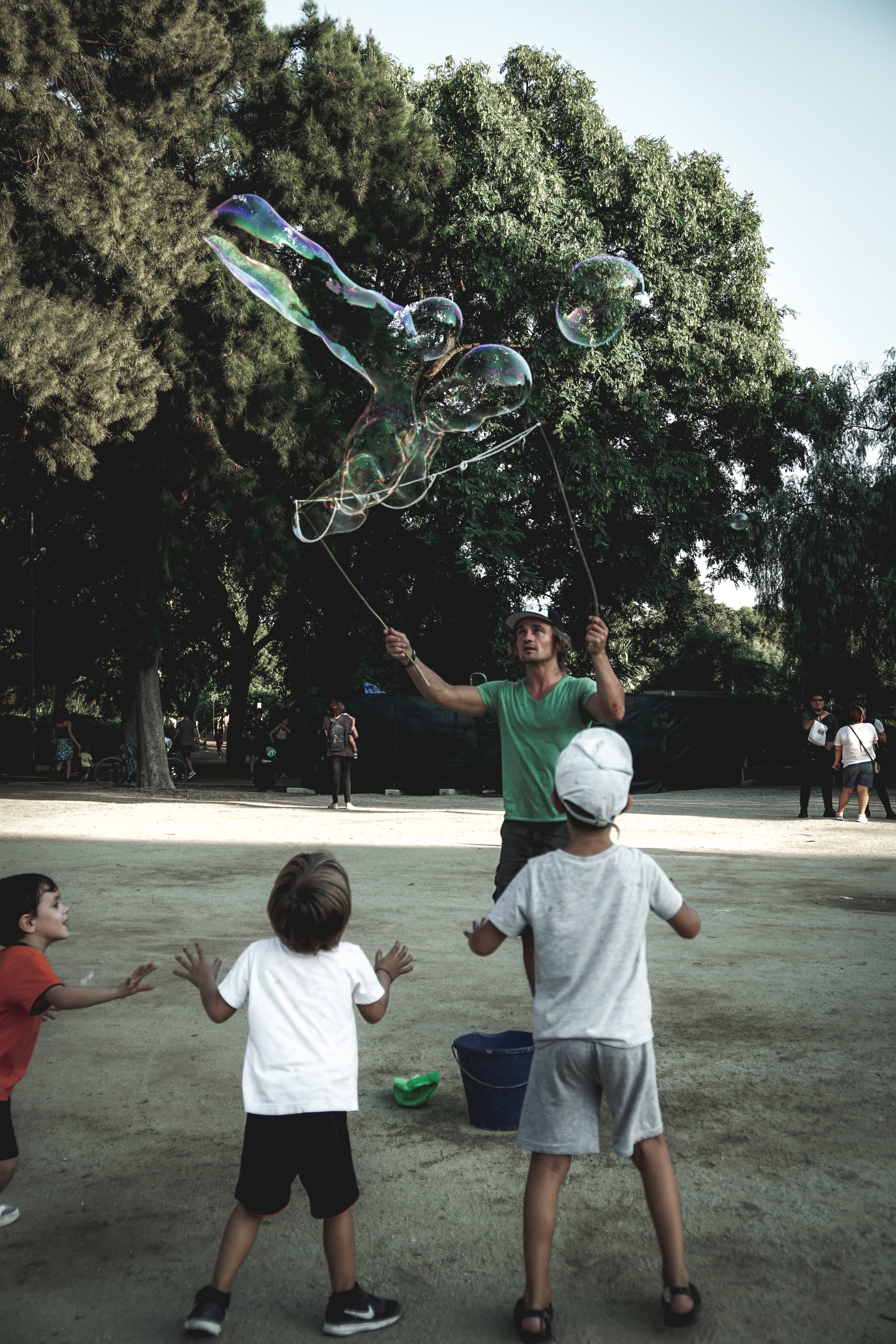human, 5K, females, toy, kid, outdoor play area, sport, playground, apparel, man, casual clothing, mid-air, footwear, human arm, leisure activity, play area, Phone HD Wallpaper
