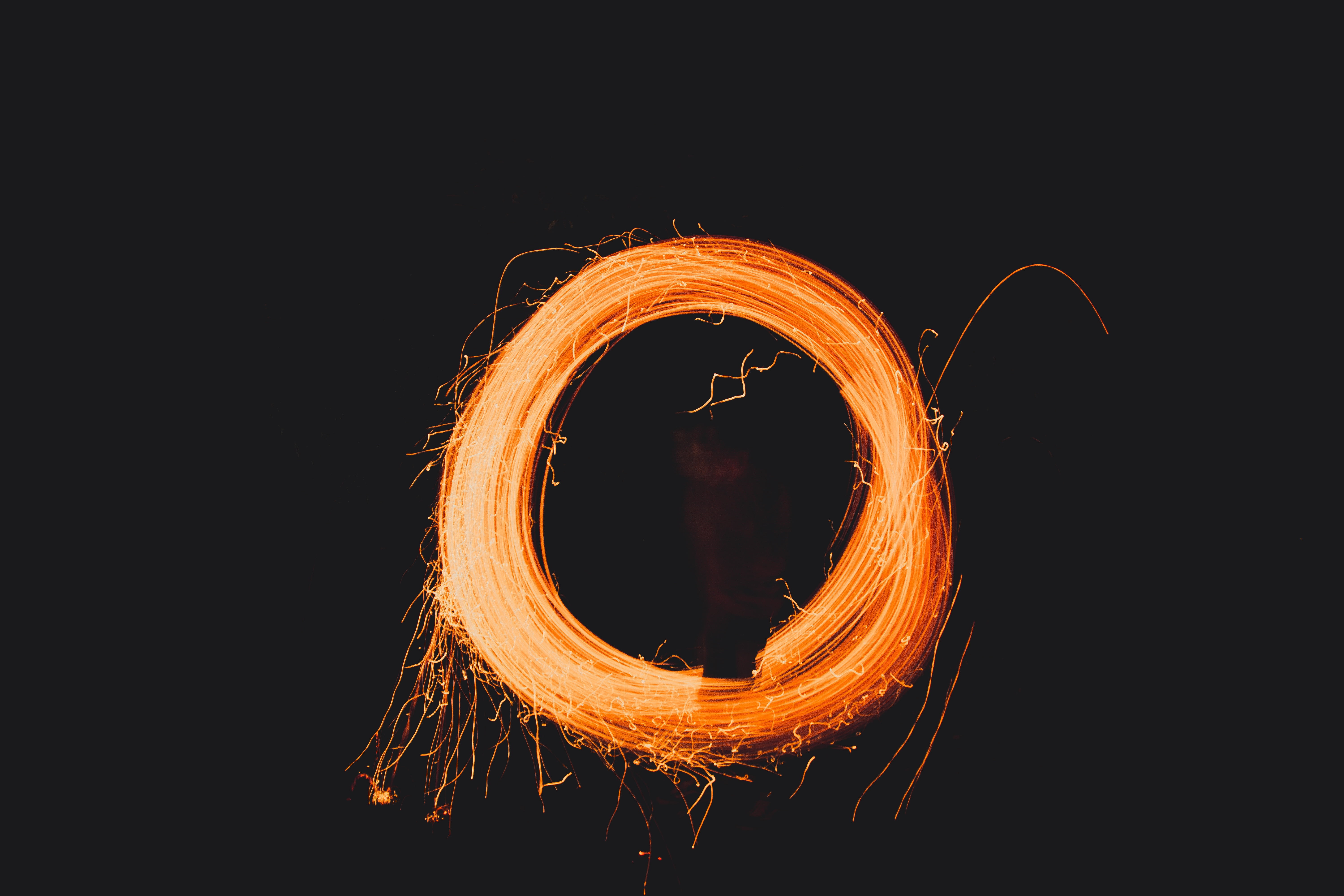 Fire juggling, Photography, 5K, HD Wallpaper