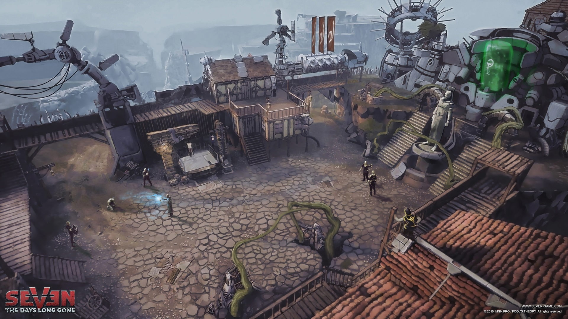 PC gaming, apocalyptic, 1080P, metal, accidents and disasters, smoke - physical structure, outdoors, pollution, factory, no people, architecture, building exterior, HD Wallpaper