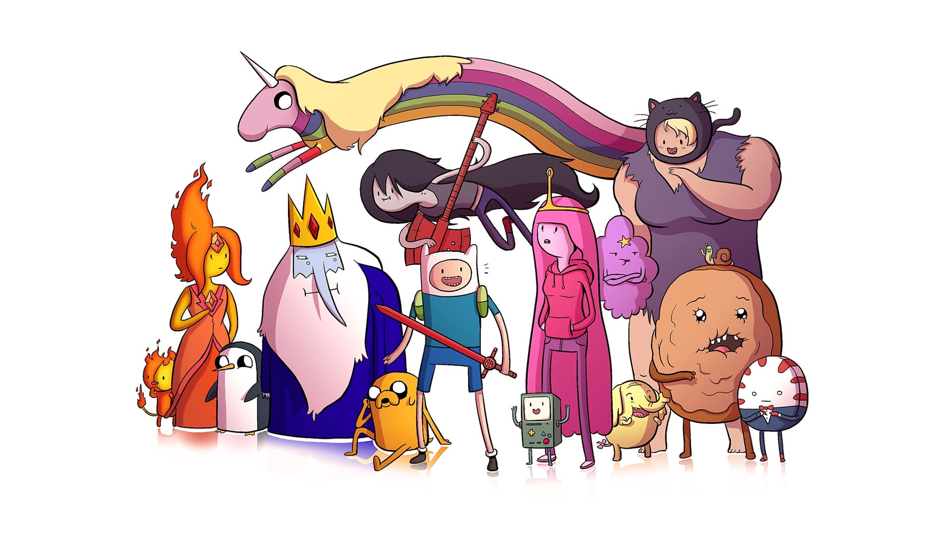 childhood, adventure, white background, music, musician, people, musical instrument, backgrounds, cheerful, jake, mammal, cartoon, time, men, jeremy shada, HD Wallpaper